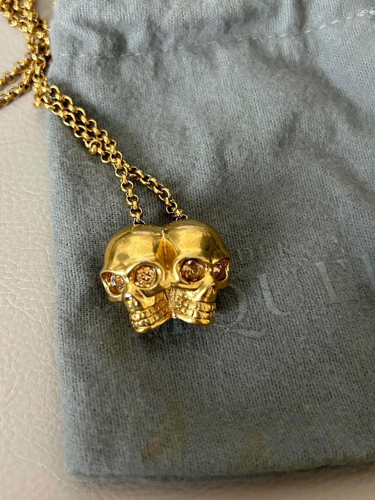 Alexander McQueen Alexander McQueen Skull Necklace & Ring Authentic Size ONE SIZE - 4 Thumbnail