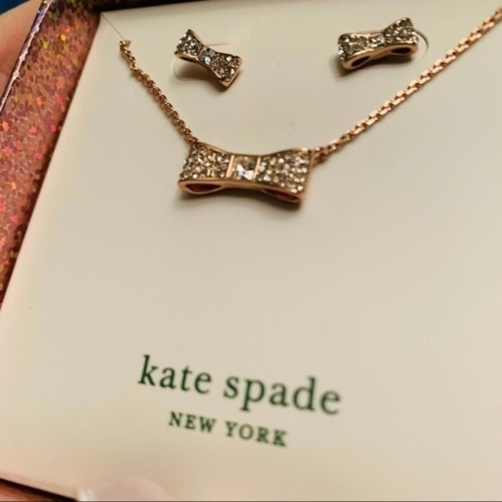 Kate Spade Kate Spade Gold Necklace And Earrings Set Size ONE SIZE - 1 Thumbnail
