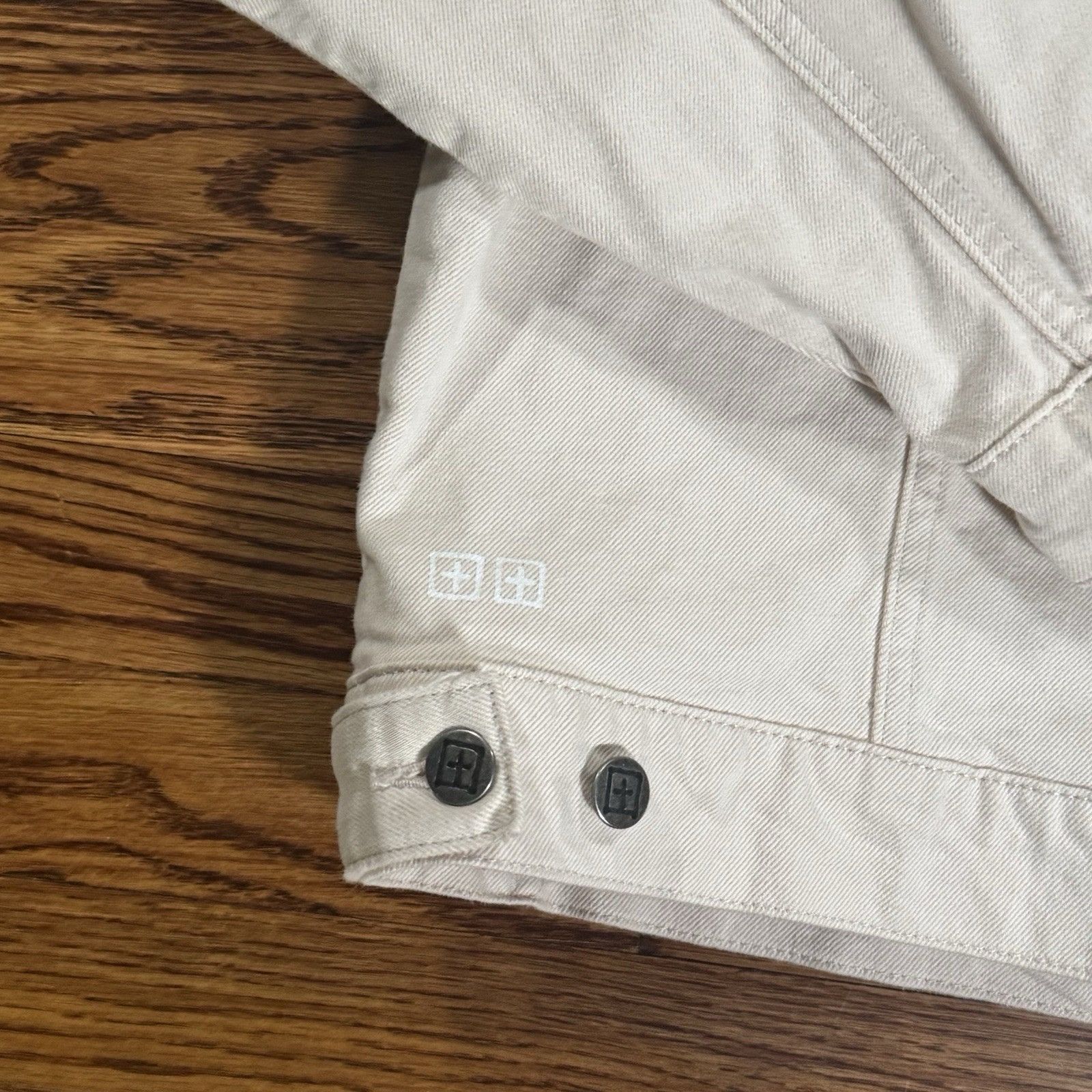 Ksubi Men’s Ksubi Cream Off White Denim Trucker Jacket Size Large Size US L / EU 52-54 / 3 - 8 Thumbnail