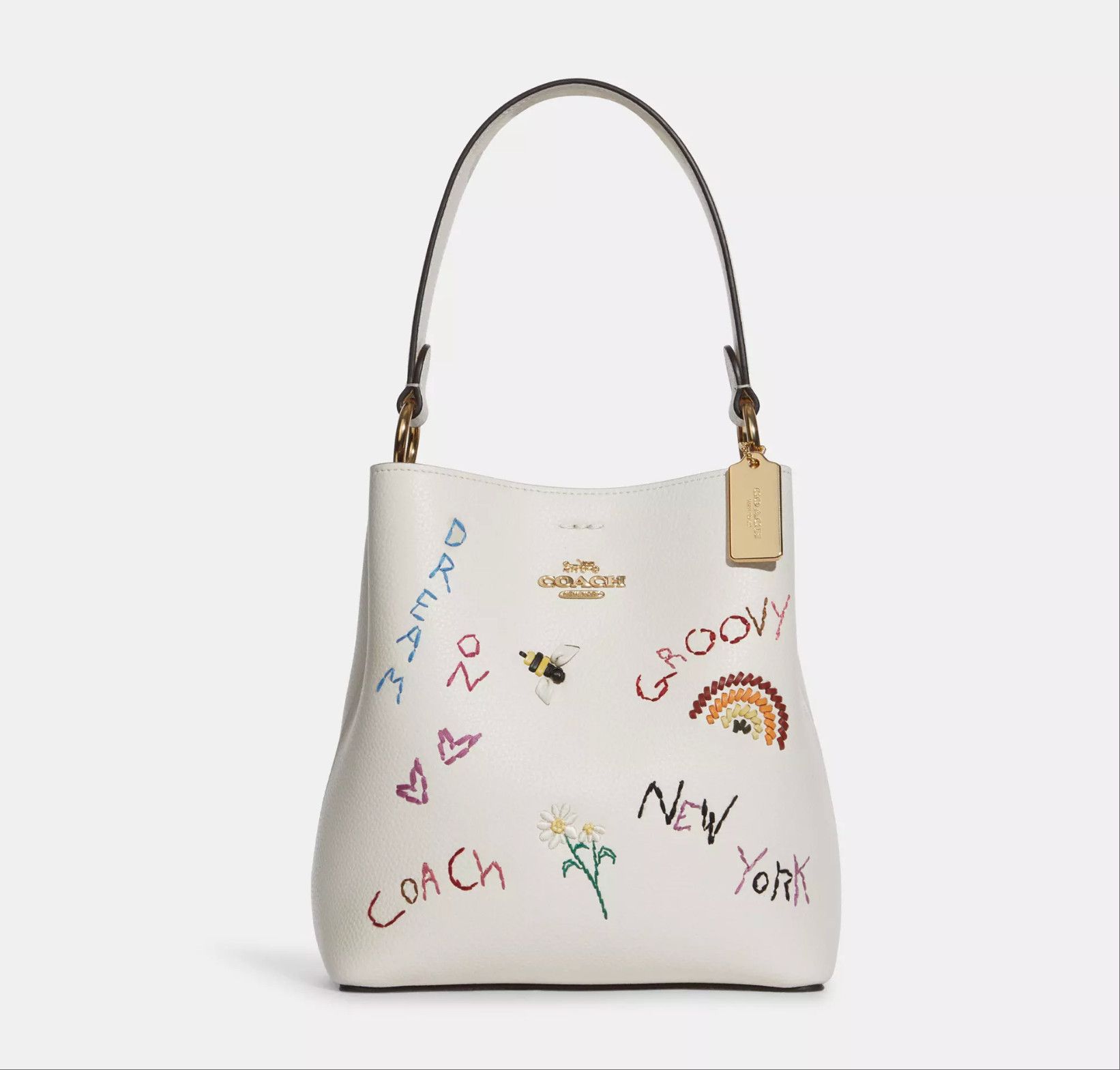 Coach Small Town Bucket Bag With Diary Embroidery C8282 Size ONE SIZE - 8 Thumbnail