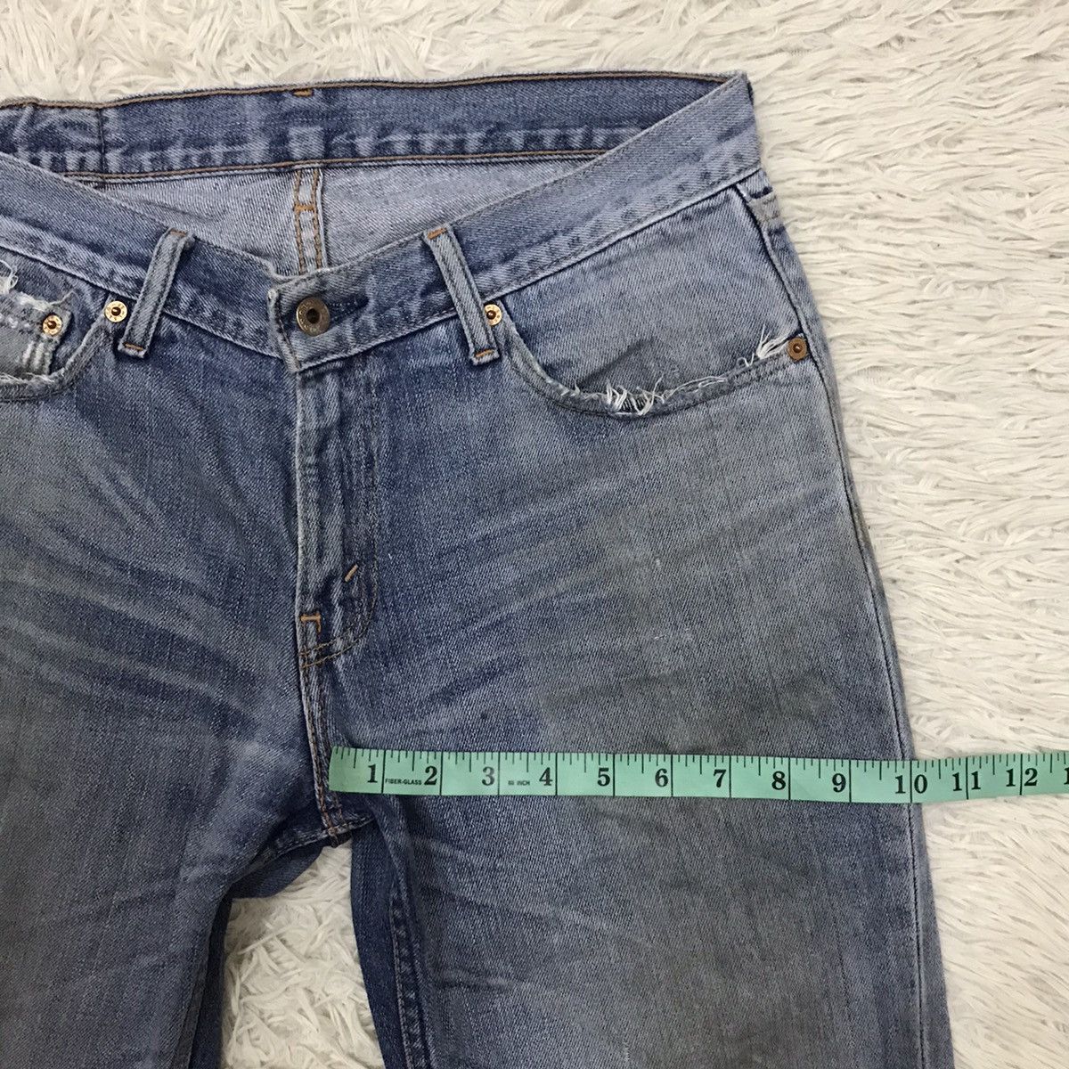 Levi's Vintage Clothing × Vintage Vintage Levis Lot 552 Straight Cut Distressed Jeans Size US 30 / EU 46 - 20 Thumbnail