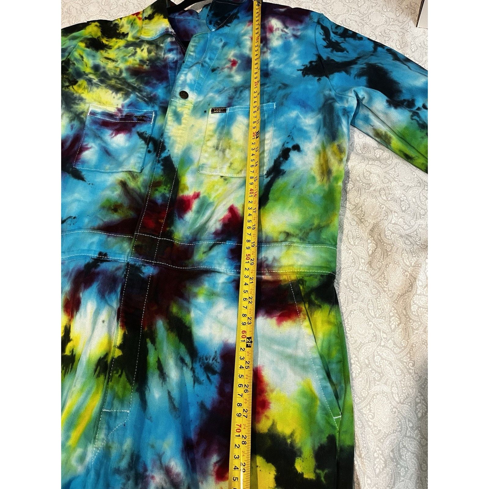 Lee Lee Union Alls Coveralls XL Tie Dye Workwear Jumpsuit Size US 40 / EU 56 - 10 Thumbnail
