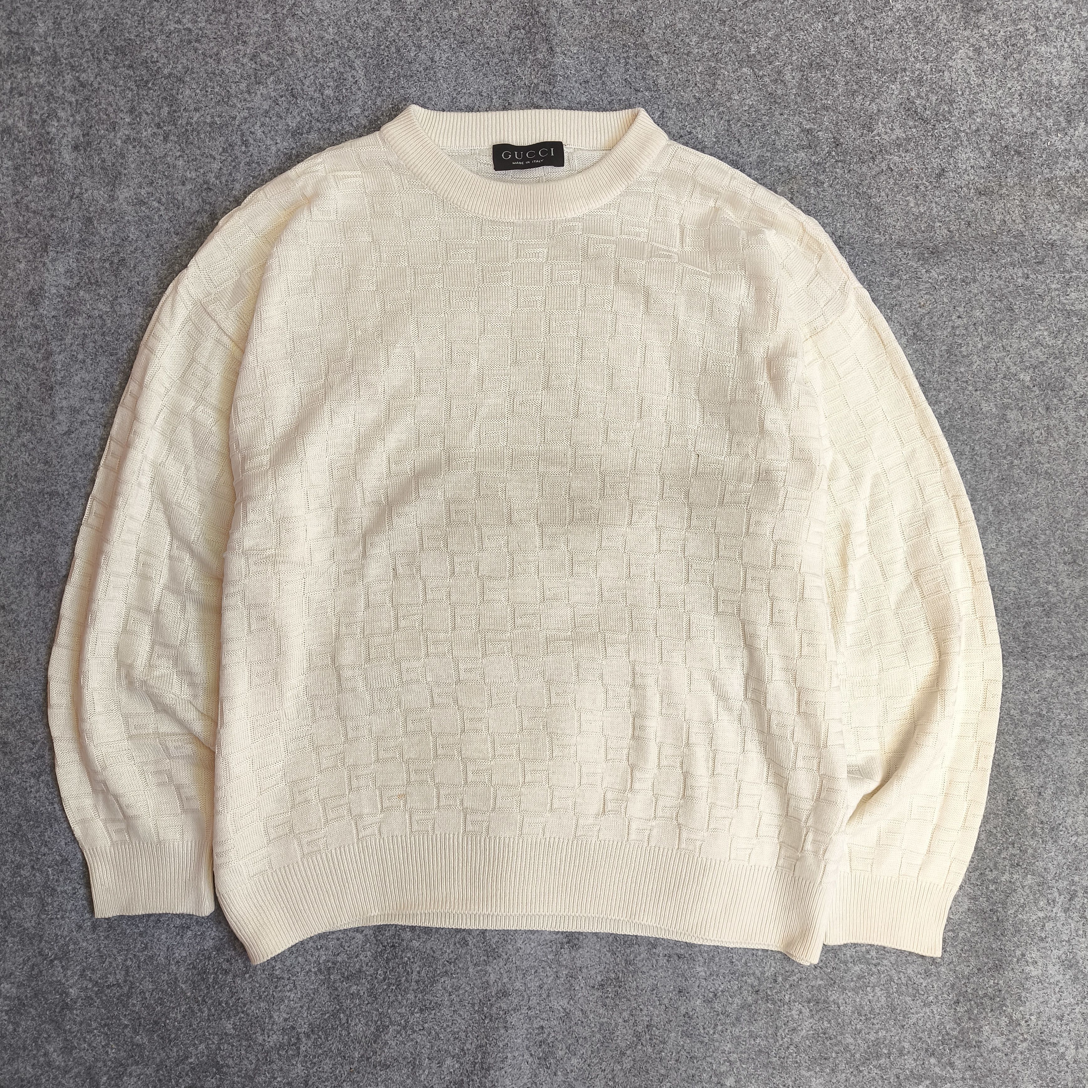 Gucci GUCCI G monogram knitwear sweater Size US L / EU 52-54 / 3 - 1 Thumbnail