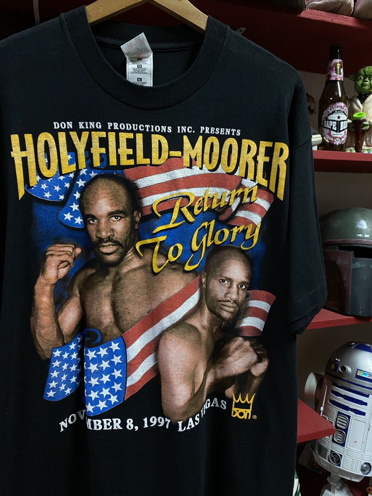 Vintage 90’s Vintage Holyfield Don King Boxing Tee Shirt XLarge Size US XL / EU 56 / 4 - 2 Thumbnail