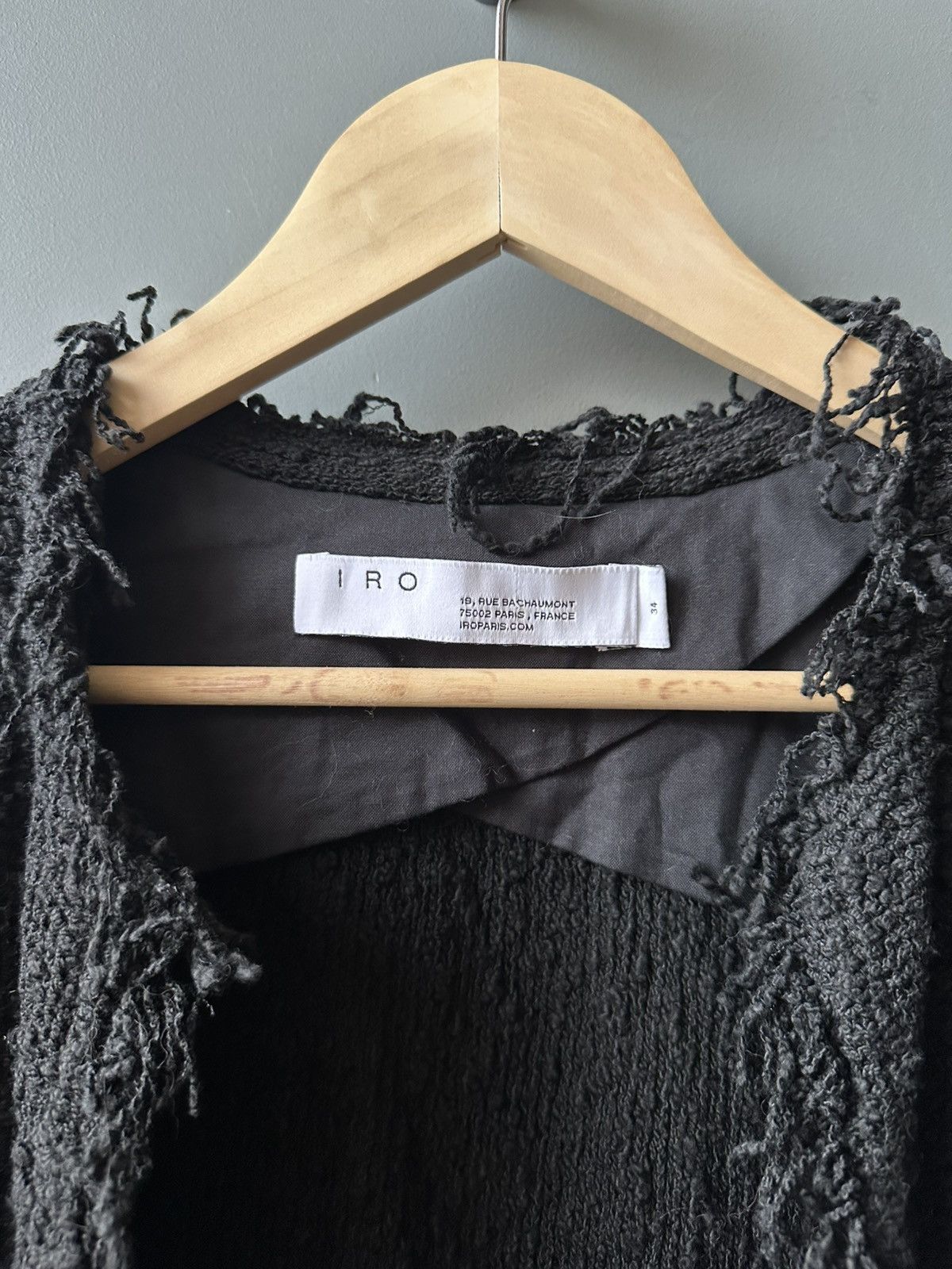 Iro Womens IRO Knit Jacket Shavani Blazer Size 34 Size M / US 6-8 / IT 42-44 - 5 Thumbnail