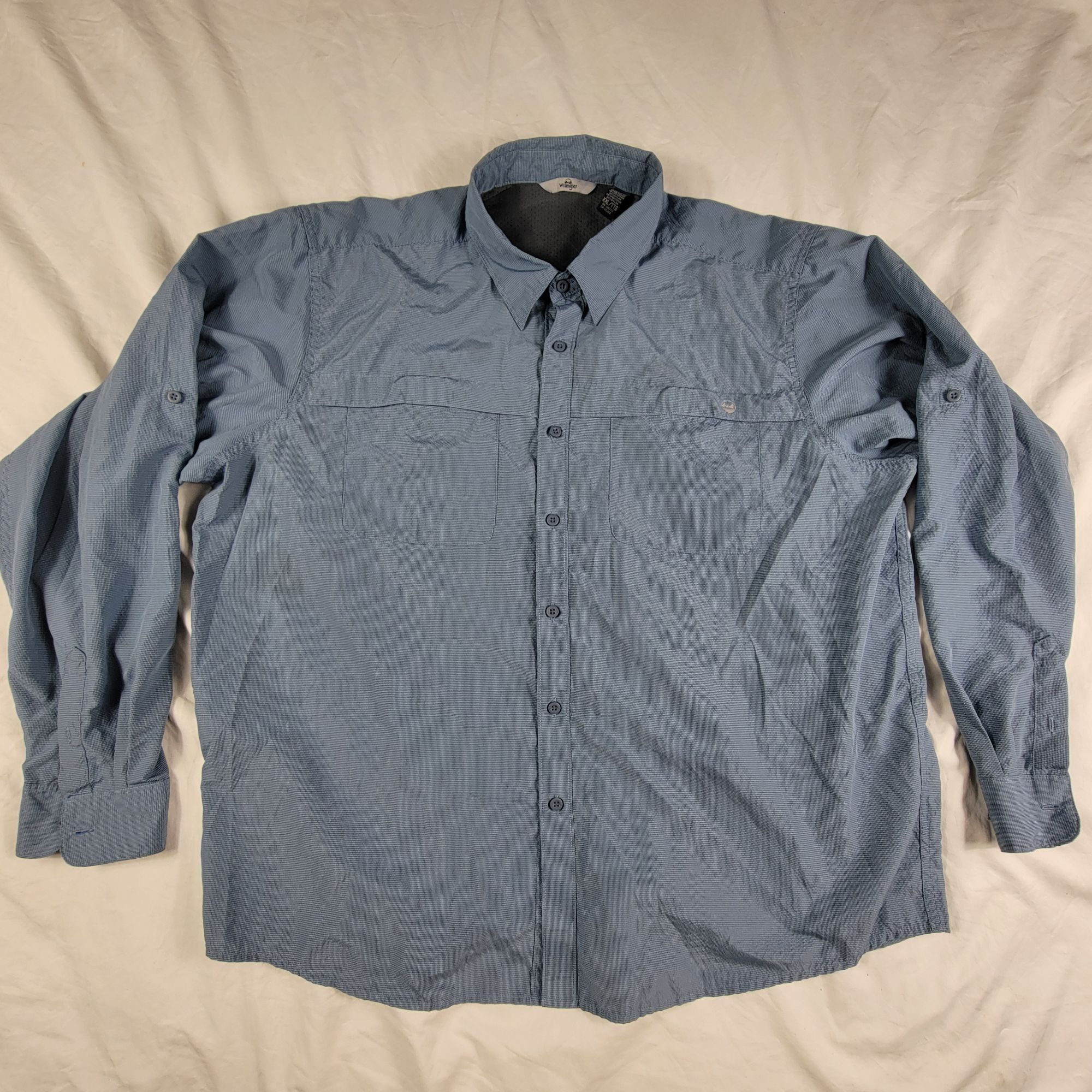 Wrangler Wrangler Mens XXL Blue Long Sleeve Shirt Camping Outdoors Hi Size US XXL / EU 58 / 5 - 1 Thumbnail