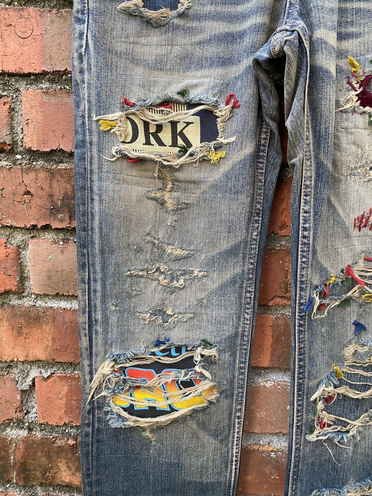 Ego Tripping × If Six Was Nine × Japanese Brand W31x32 ego tripping distressed denime japanese brand Size 31" - 4 Thumbnail