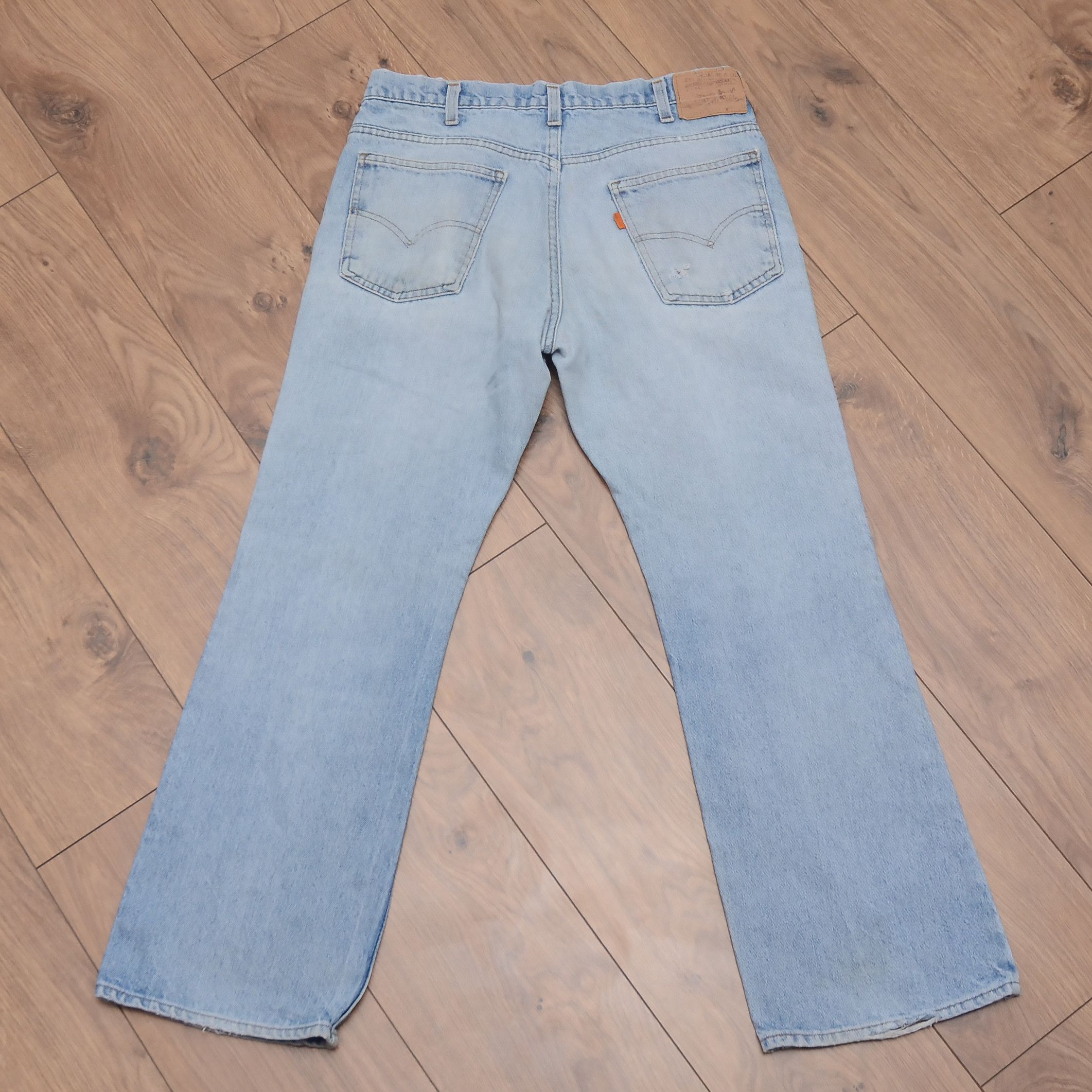 Levi's Vintage Clothing Vintage Rare Levi’s Jeans Blue Thrashed Orange Tab W34 L30 Size US 34 / EU 50 - 6 Thumbnail