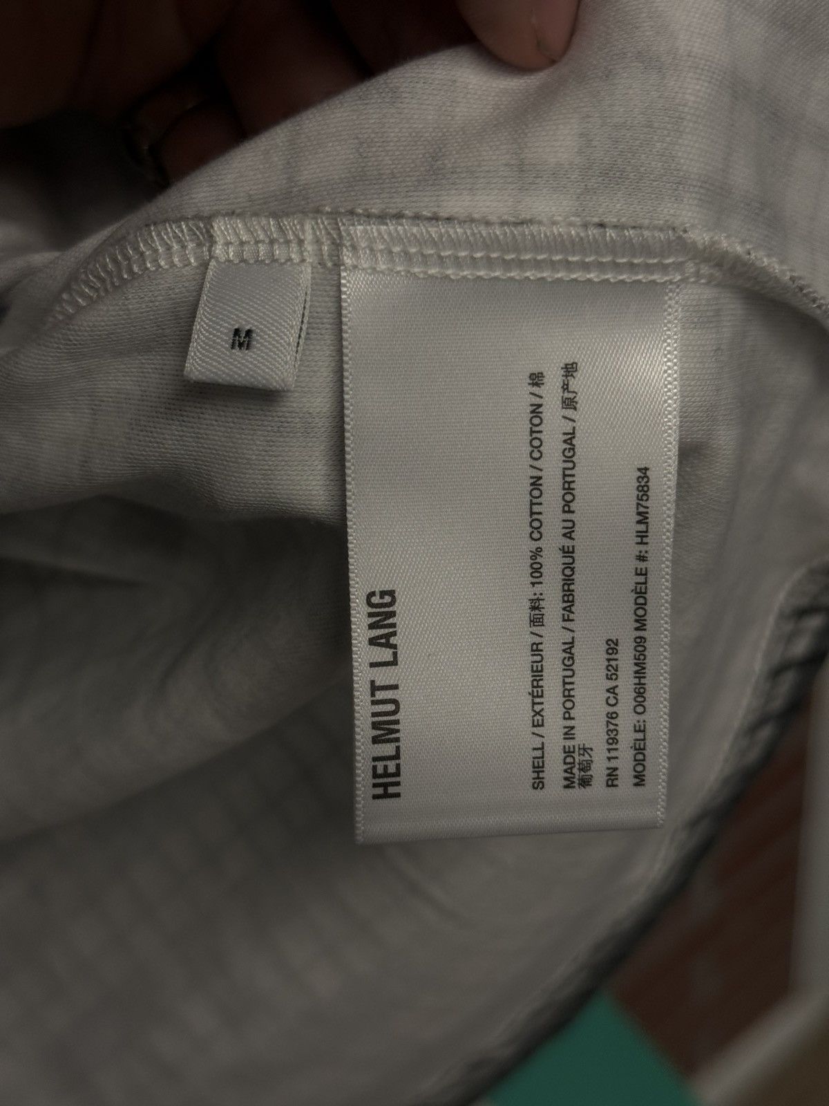 Helmut Lang Helmut Lang Tee Short Sleeve Tee Grey Size M Size US M / EU 48-50 / 2 - 9 Thumbnail