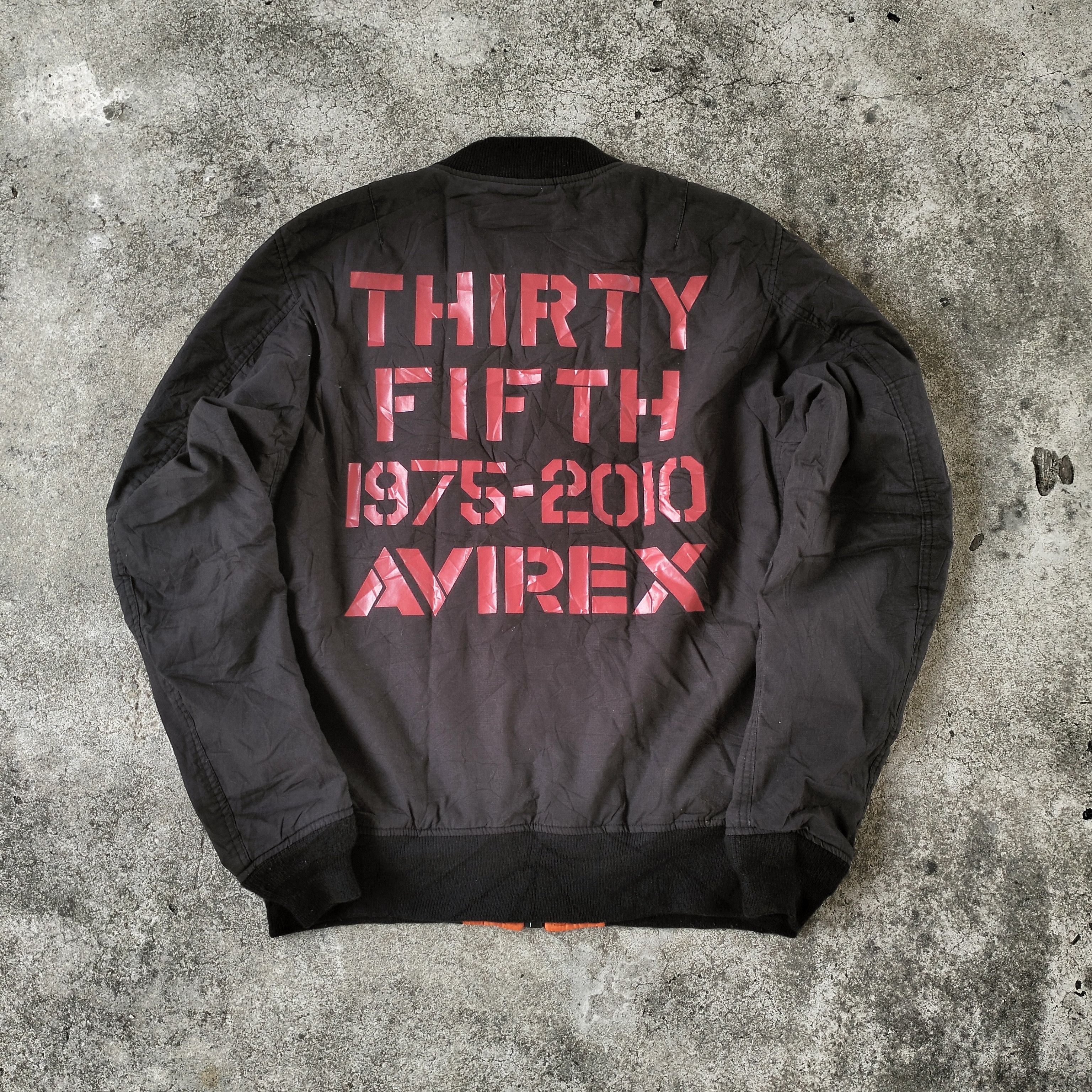 AVIREX ANNIVERSARY 35 LIMITED Ma-1 BOMBER REVERSIBLE JACKET