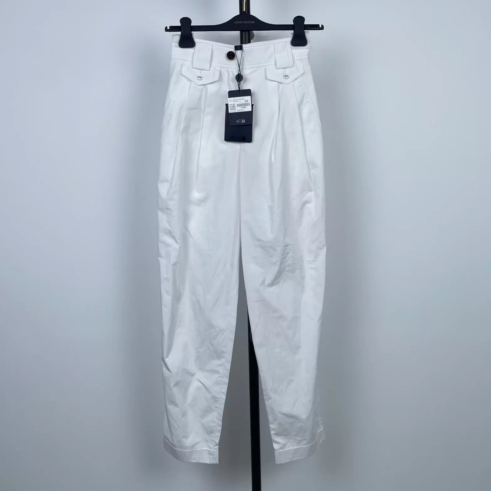 Louis Vuitton LV White New with Tags 34 Pants Size 25" / US 0 / IT 36 - 1 Thumbnail