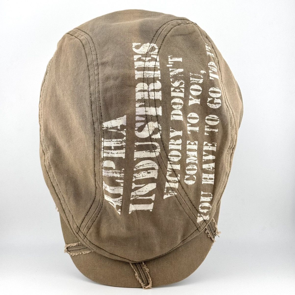 Alpha Industries Alpha Industries Distressed Military Sun Faded Newsboy Cap Size ONE SIZE - 1 Thumbnail