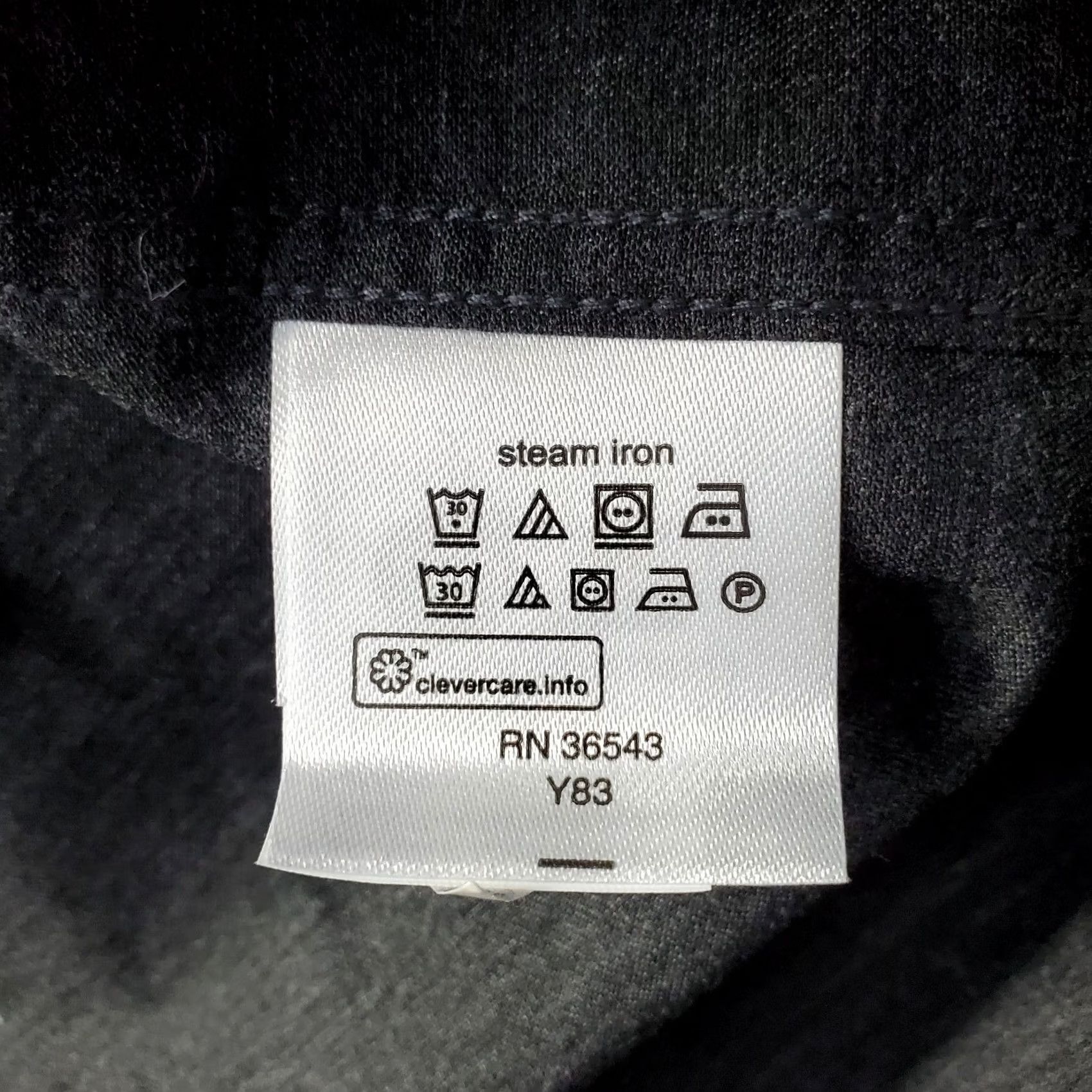 Van Heusen Van Heusen Dress Shirt Mens XL Charcoal Gray Slim Stretch Comfort Performance Size 46R - 7 Thumbnail
