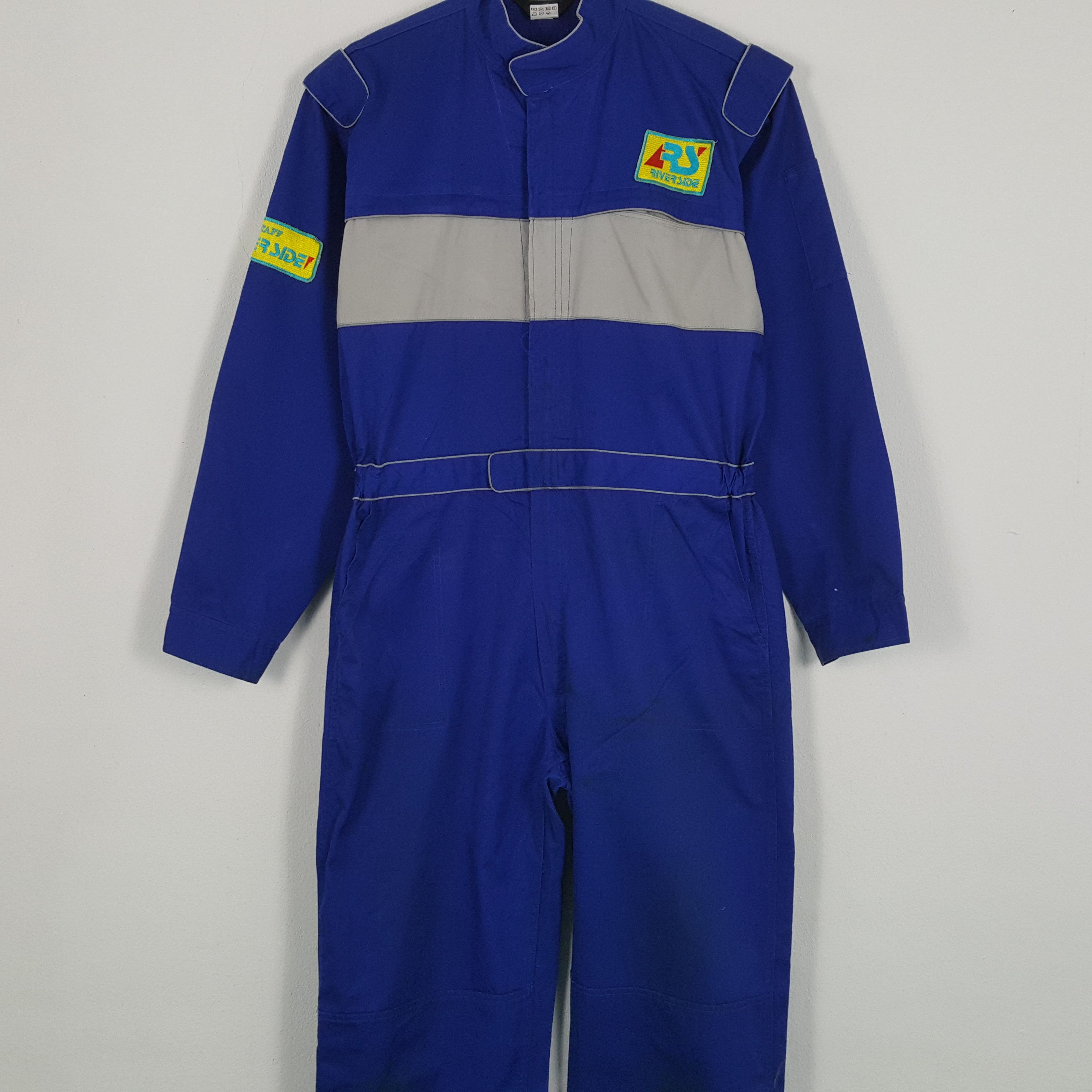 Vintage RIVER SIDE STAFF Workwear Style Coverall Jacket Size US L / EU 52-54 / 3 - 5 Thumbnail