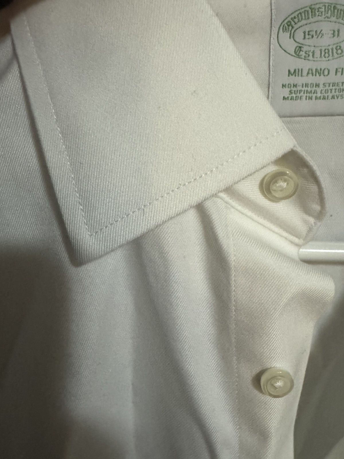Brooks Brothers Brooks Brothers Milano Fit Button Up Shirt (15 1/2 - 31) Size US M / EU 48-50 / 2 - 4 Thumbnail