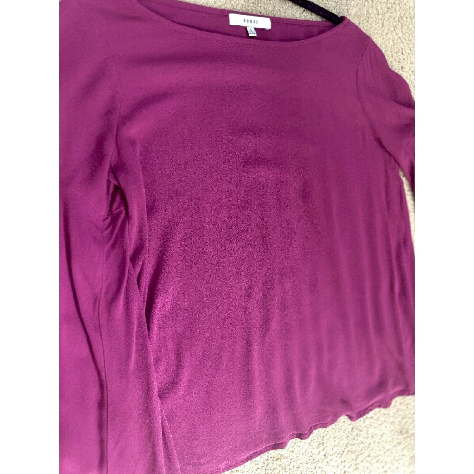 Anthropologie Anthropologie Ro & De Flare Bell Trumpet Sleeve Blouse - S Size S / US 4 / IT 40 - 11 Thumbnail