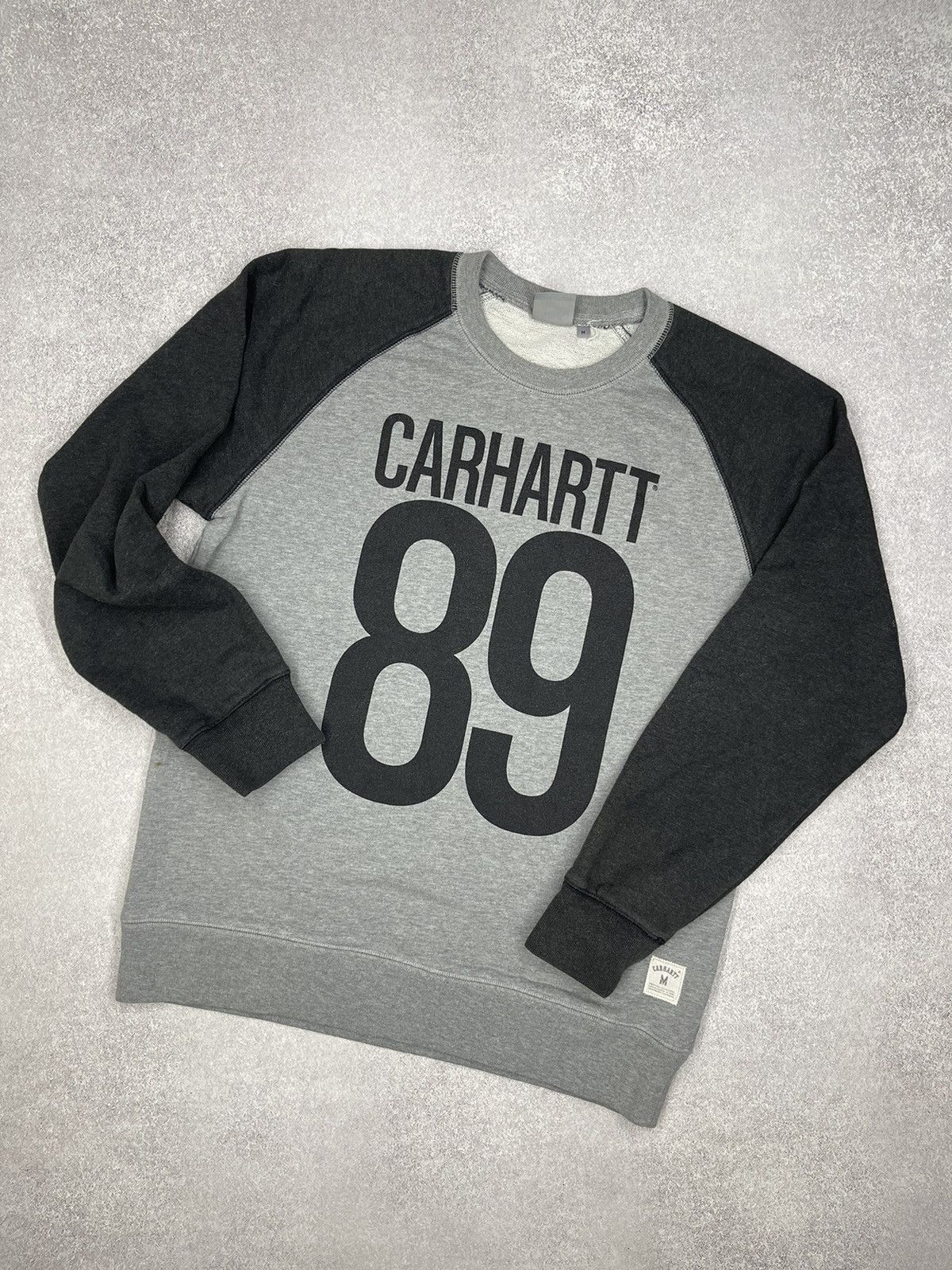 Carhartt × Carhartt Wip × Vintage Vintage Carhartt Stanford Sweatshirt Grey Big Logo Y2K Size US M / EU 48-50 / 2 - 1 Thumbnail