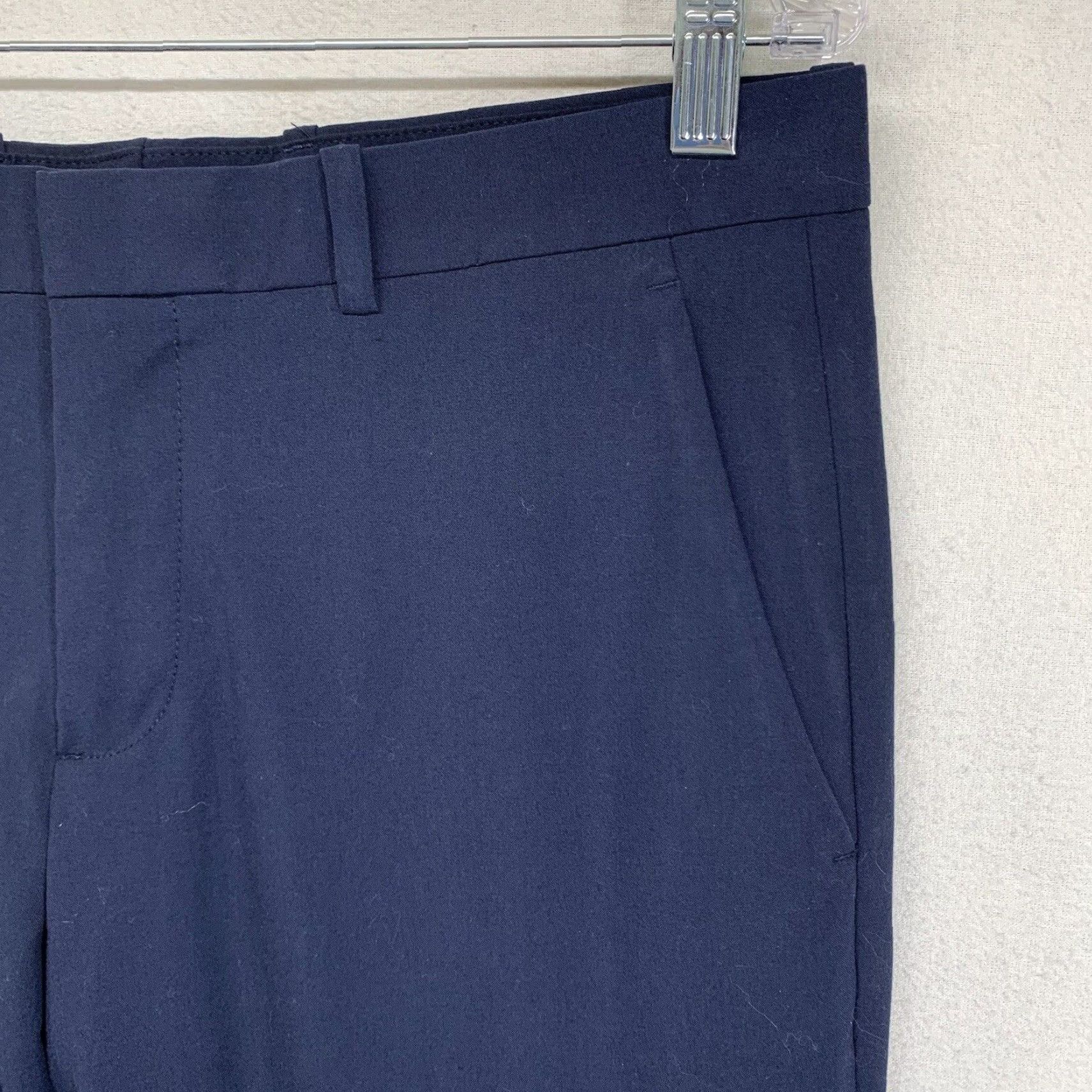 Perry Ellis Perry Ellis Mens Slim Fit Dress Pants - Flat Front, Stretch Knit, Size 36 x 32, Blue, Business Casual, Regular, Men Size US 32 / EU 48 - 6 Thumbnail