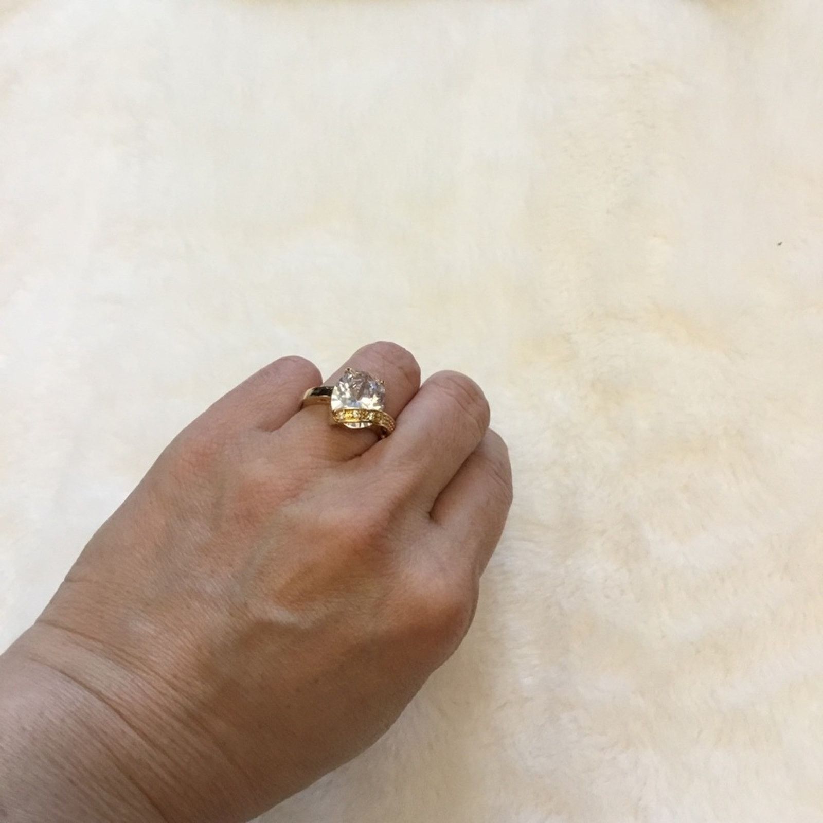 Other Gold Oval Stone Wrapped Ring Size ONE SIZE - 10 Thumbnail