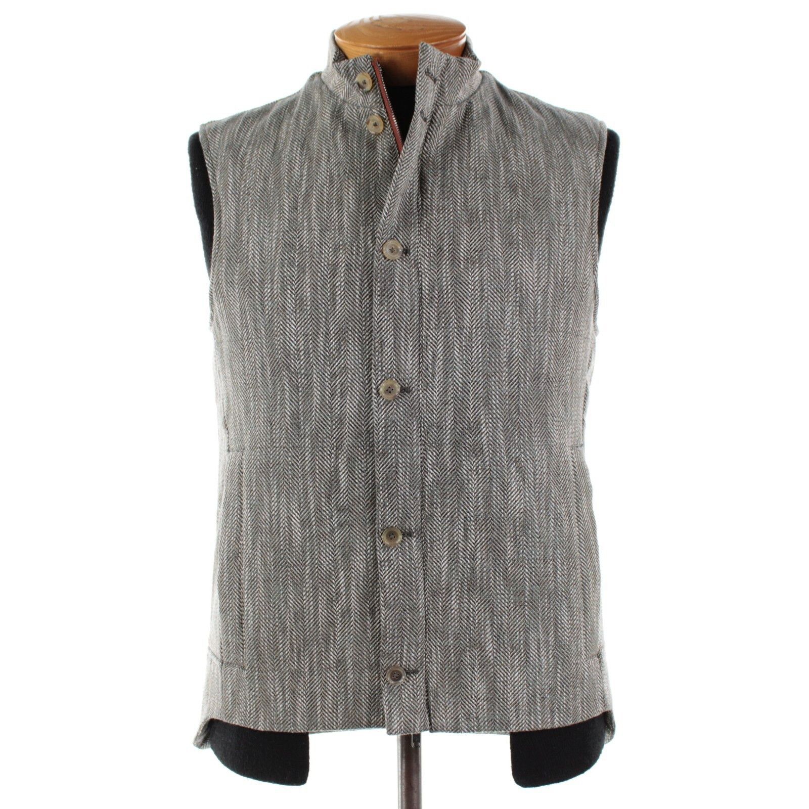 Luciano Barbera Luciano Barbera Vest Size M US In Green Cotton Blend Size US M / EU 48-50 / 2 - 1 Thumbnail