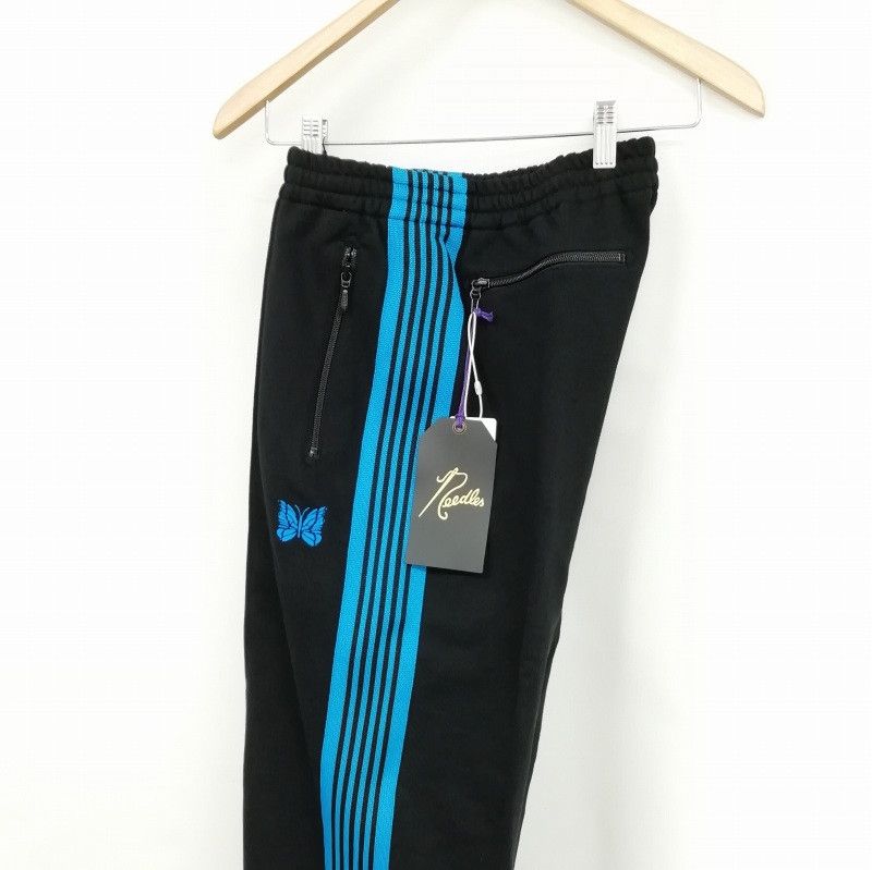 Needles Sweat Pants Side Tape Logo Polyester Black Size US 36 / EU 52 - 2 Thumbnail