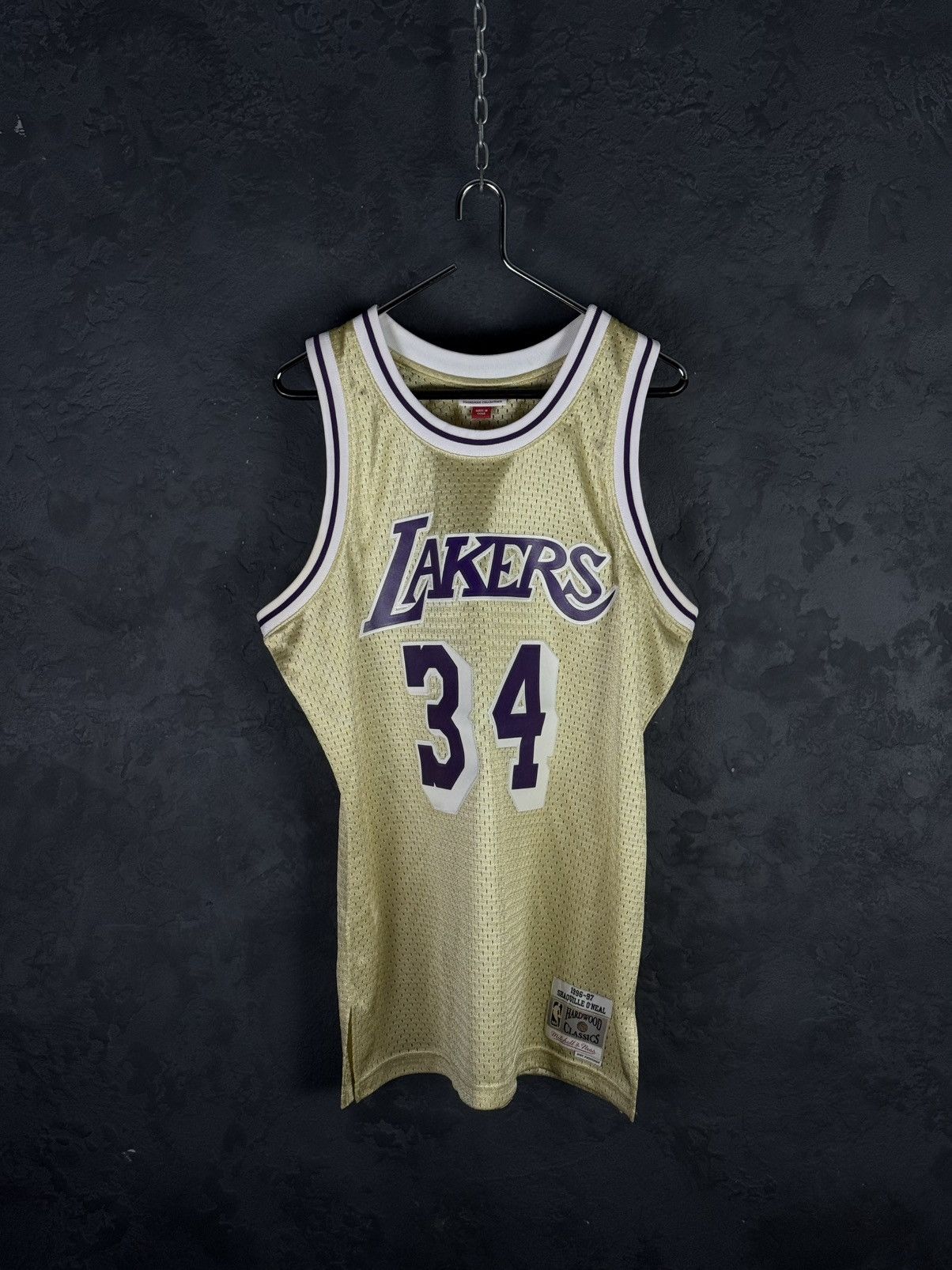 NBA Los Angeles Lakers Shaquille O’Neal Gold Swingman Jersey