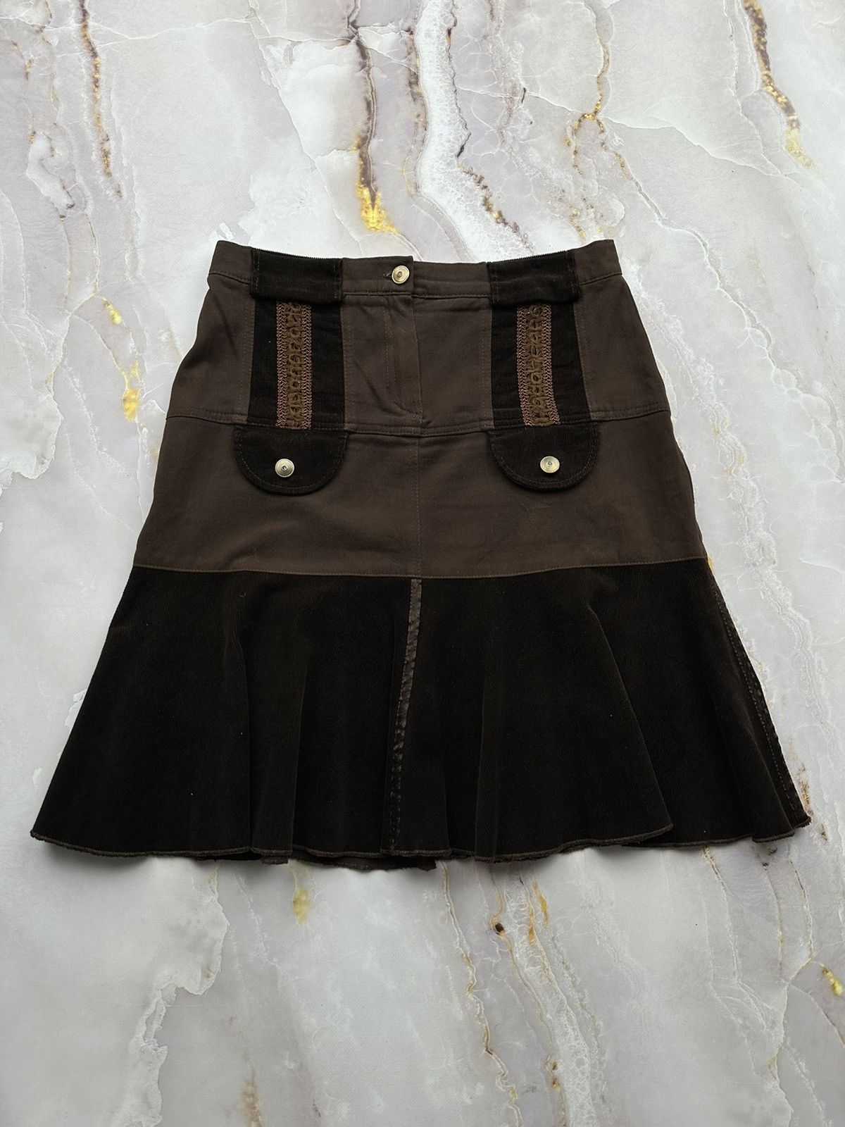 Vintage Flared Mini Skirt