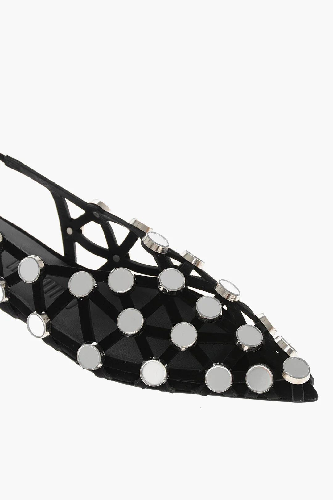 The Attico og1mm0426 Slingback Ballet Flats in Black Size US 6.5 / IT 36.5 - 4 Thumbnail