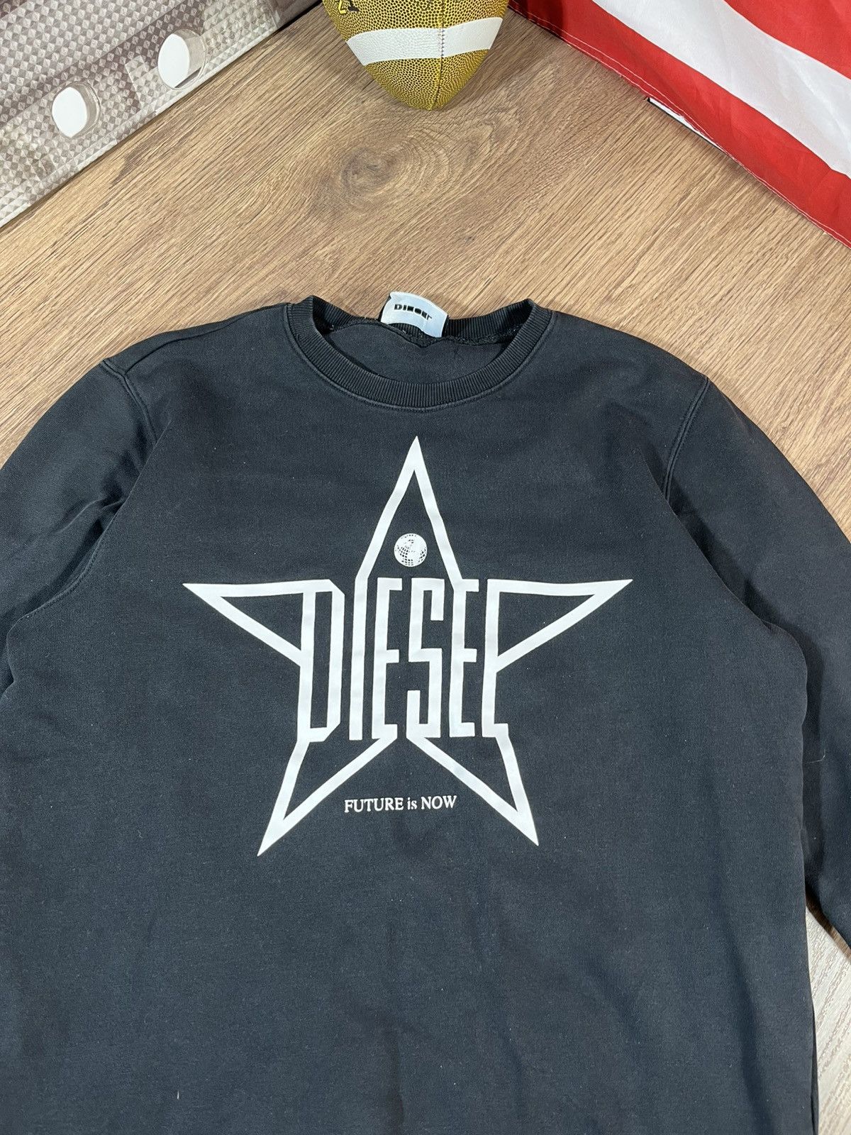 Diesel Diesel Big Logo Sweatshirt Black For Men Size US L / EU 52-54 / 3 - 4 Thumbnail