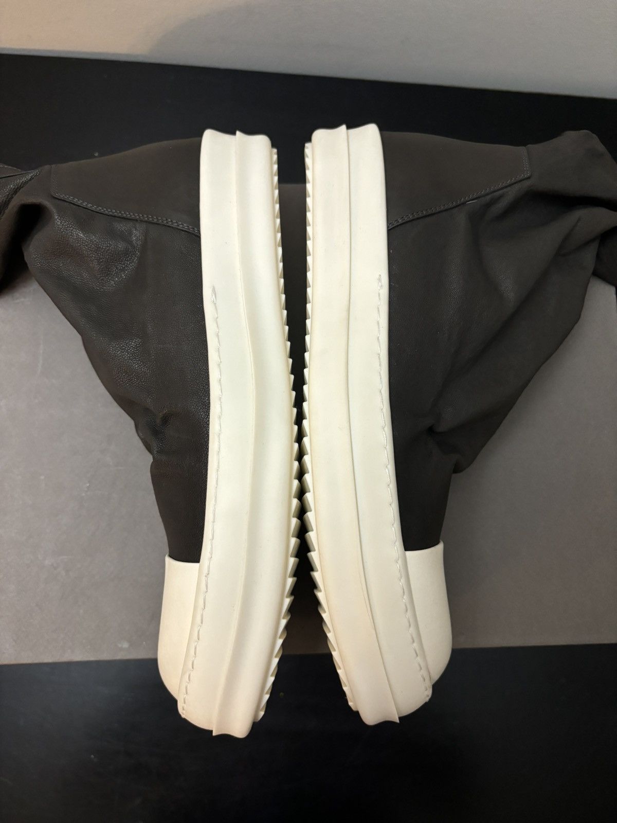 Rick Owens Rick Owens Ankle Sock Sneaks Black Milk Size US 8 / EU 41 - 4 Thumbnail