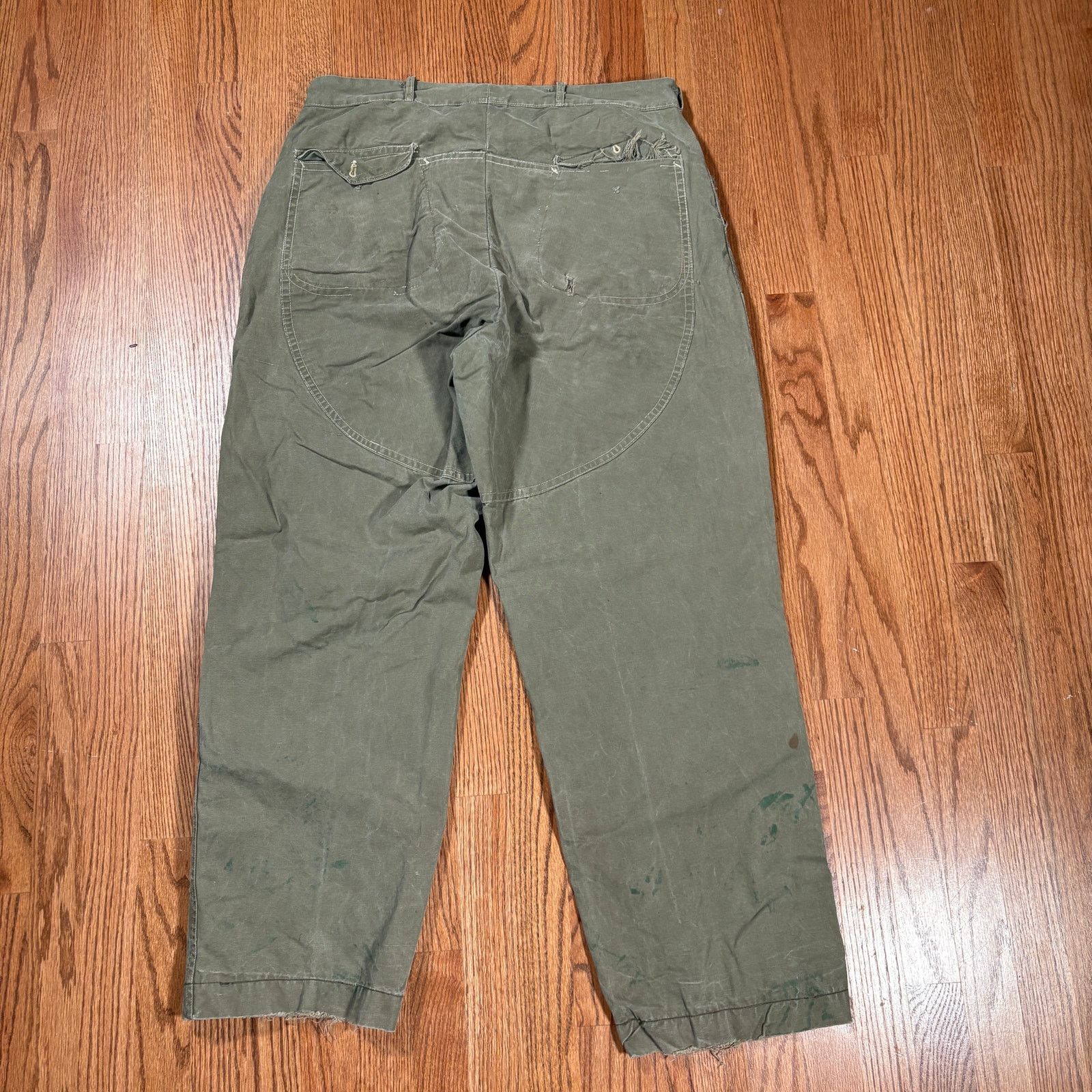 Redhead Vintage 50s Red Head Green Hunting Canvas Pants 36x31.5 Size US 36 / EU 52 - 6 Thumbnail