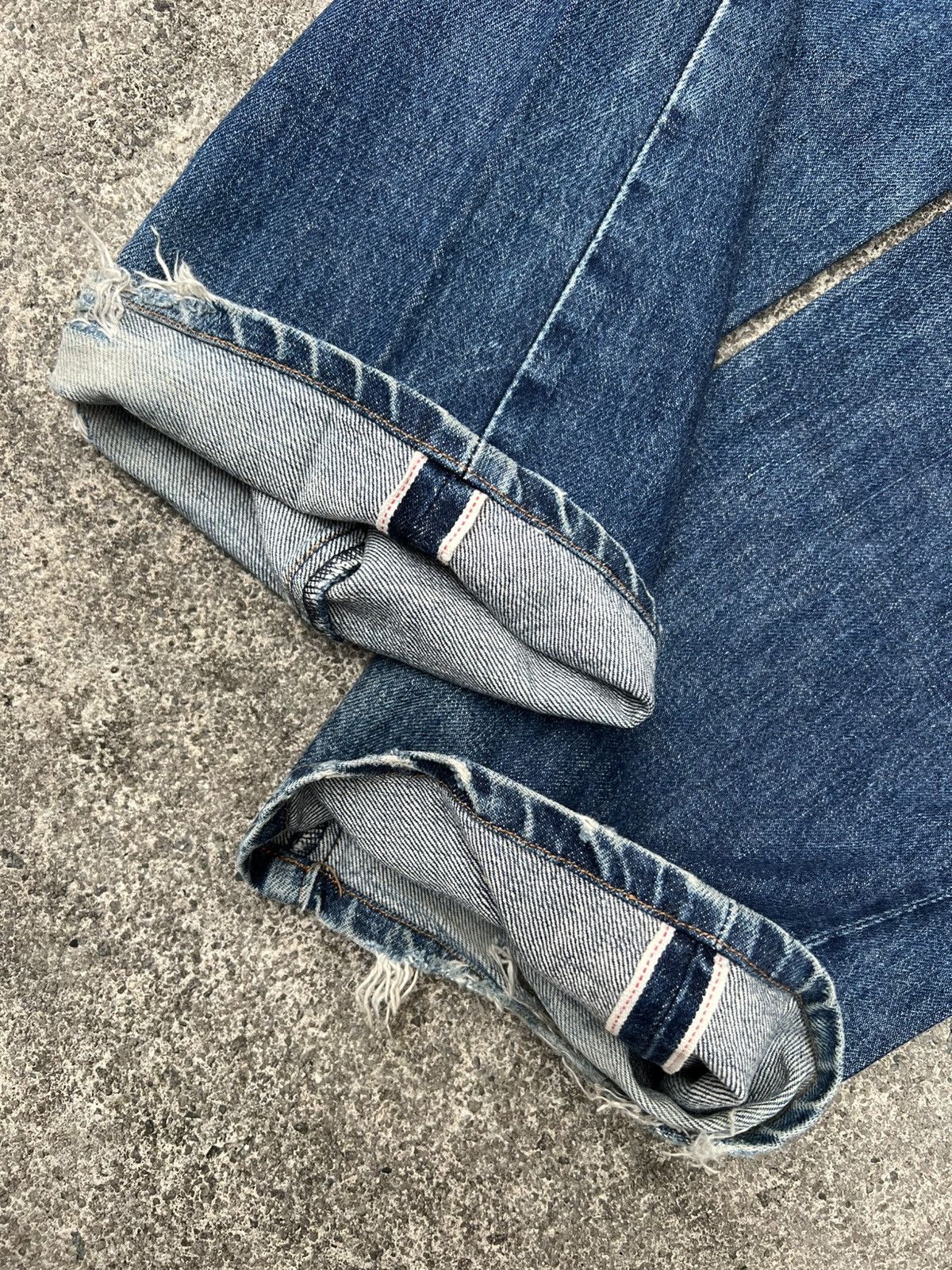 Levi's Vintage 90’s Levis 504Z Big E Selvedge Distressed Jean Size US 28 / EU 44 - 17 Thumbnail