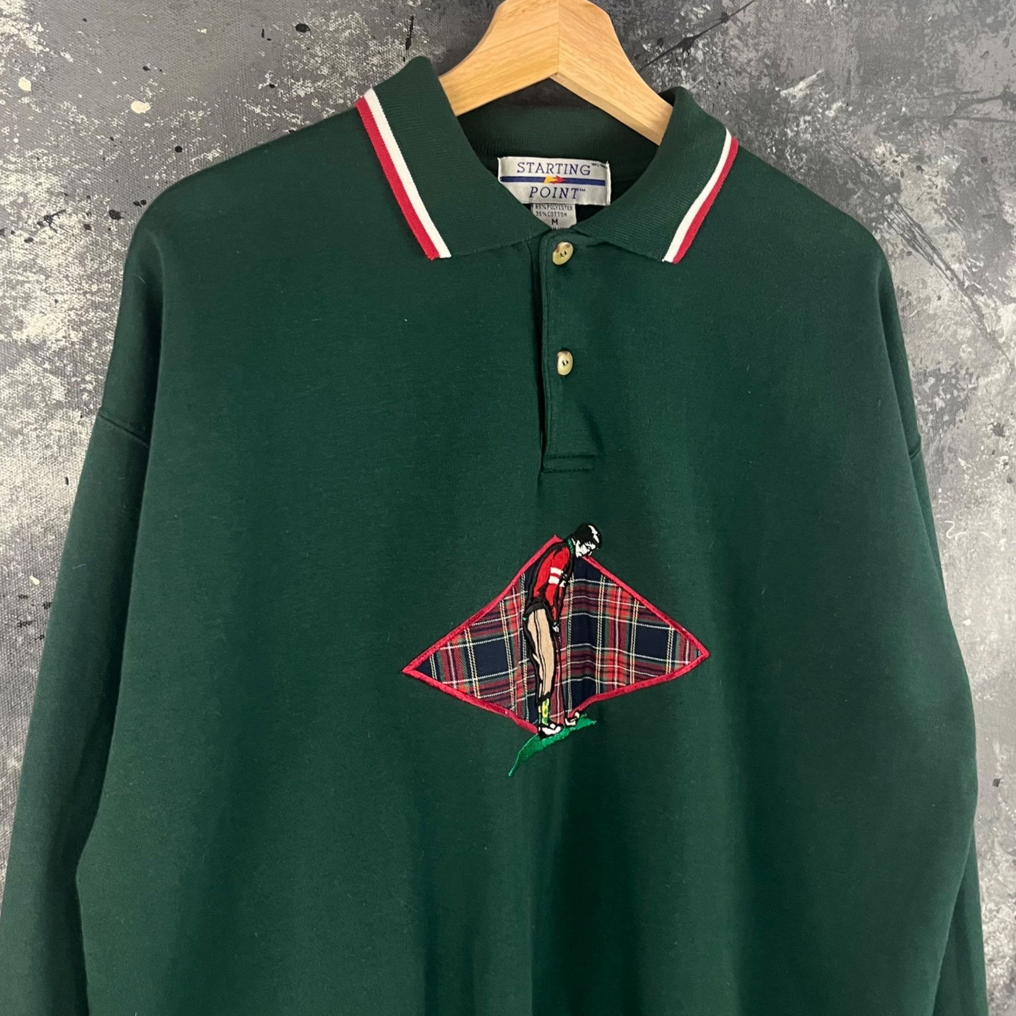 Vintage Vintage 90’s Golf collared sweatshirt Size US M / EU 48-50 / 2 - 2 Thumbnail