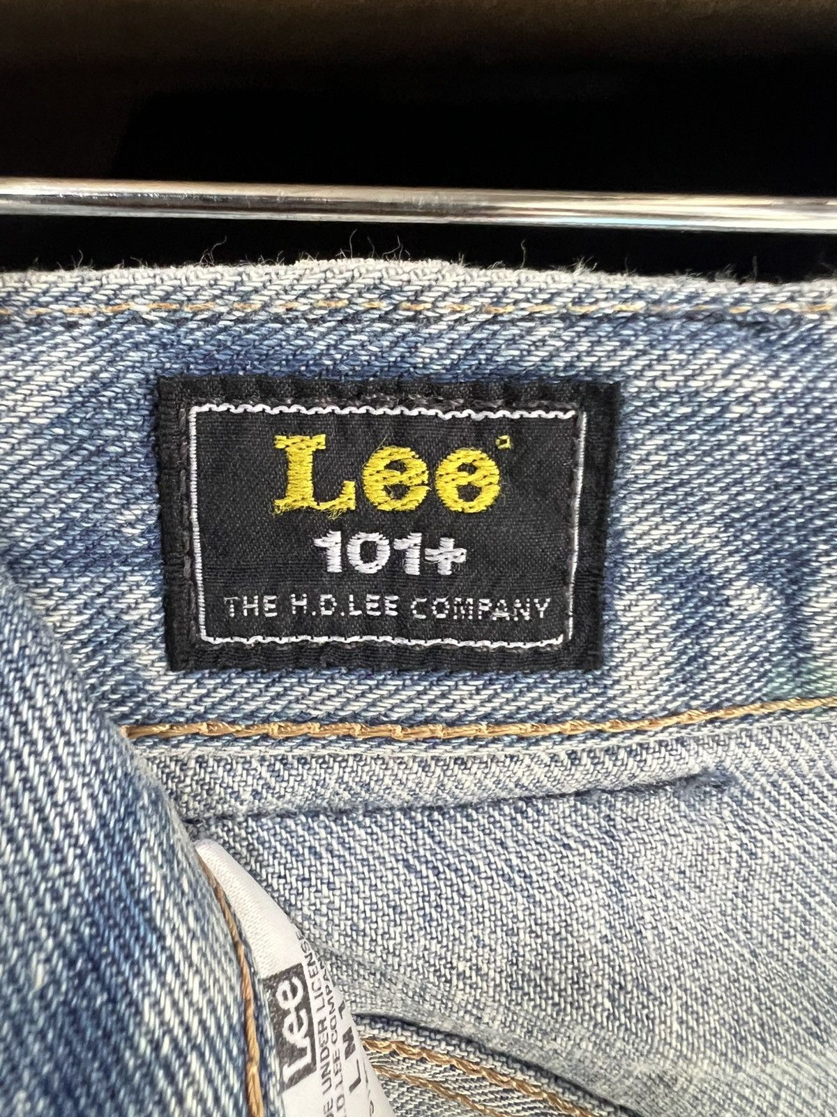 Lee 🔥Rare Vintage Lee 101+ Distressed Denim Size US 31 - 16 Thumbnail