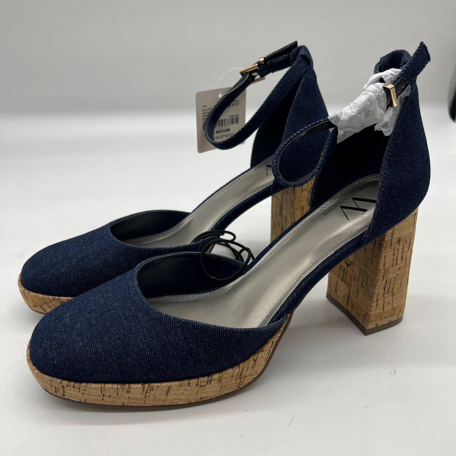 Other Worthington Womens Panama Block Heel Pumps Size US 10 / IT 40 - 7 Thumbnail