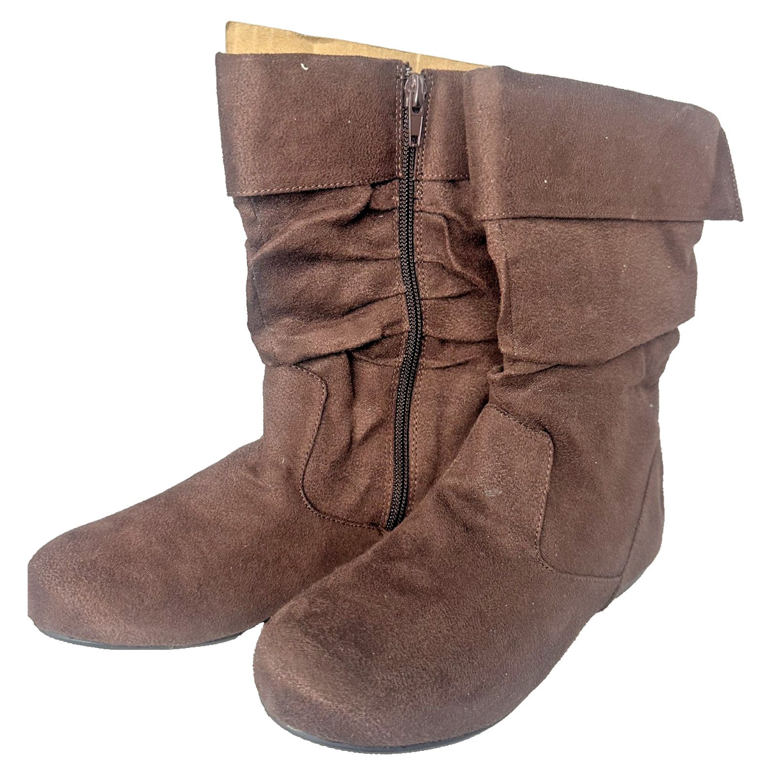 Other New Jelly Beans Little Girls Brown Round Toe Flat Boots Size US 4 / IT 34 - 1 Thumbnail