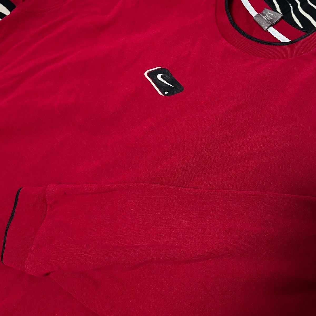 Nike × Vintage Vintage Sweatshirt Nike Center Logo Big Swoosh Size US XL / EU 56 / 4 - 4 Thumbnail