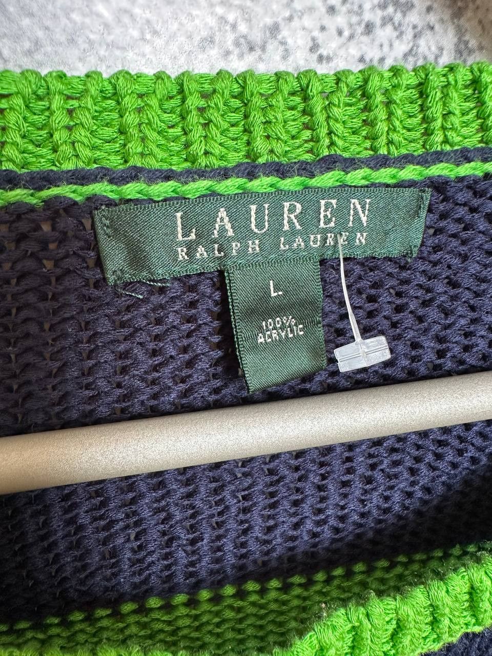 Lauren Ralph Lauren Lauren Ralph Lauren Vintage Acrylic Striped Knit Sweater Size L / US 10 / IT 46 - 11 Thumbnail