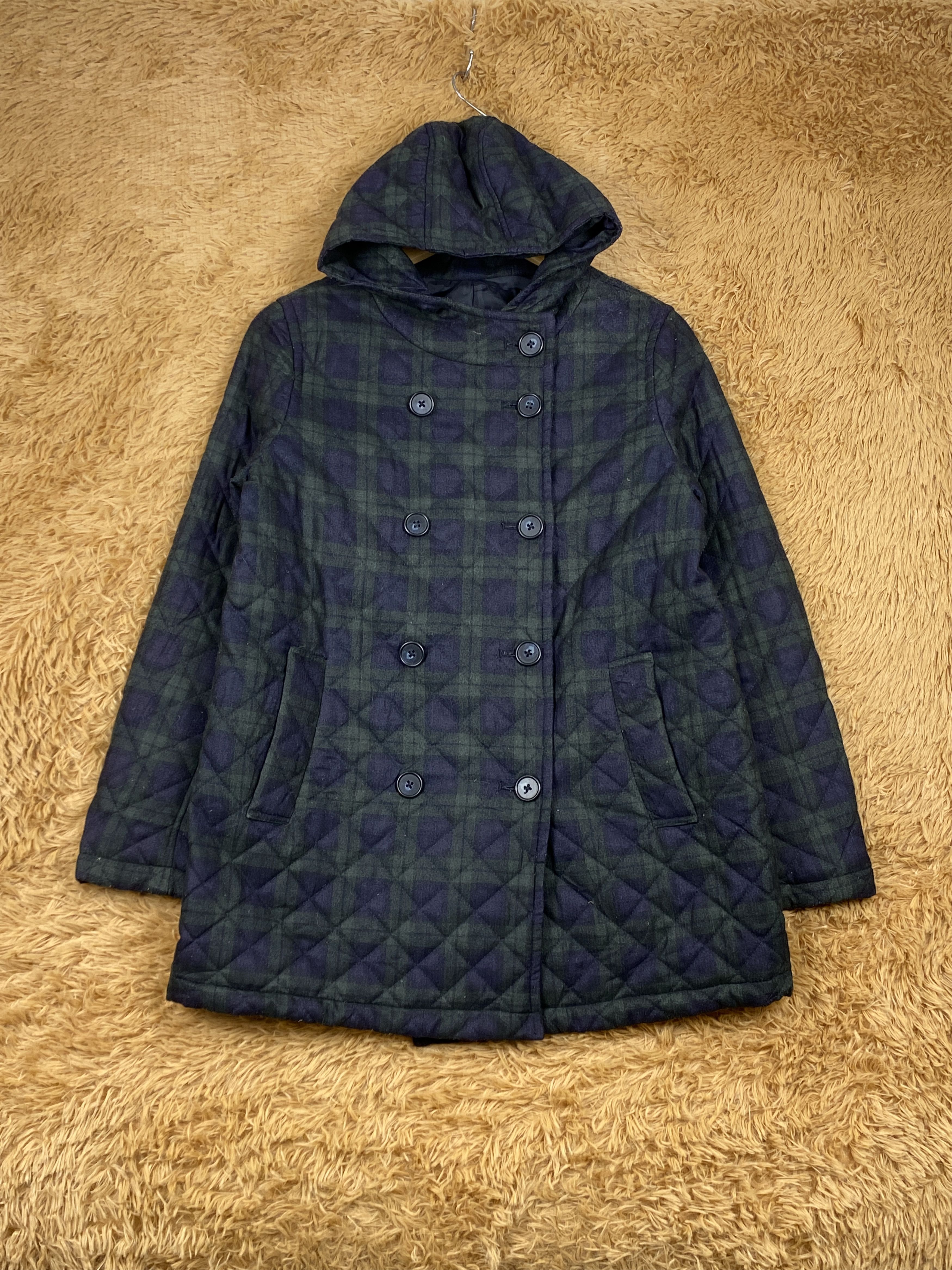 Japanese Brand Vintage Japanese Brand Checkeret Long Jacket Parkas J1786 Size US S / EU 44-46 / 1 - 1 Thumbnail