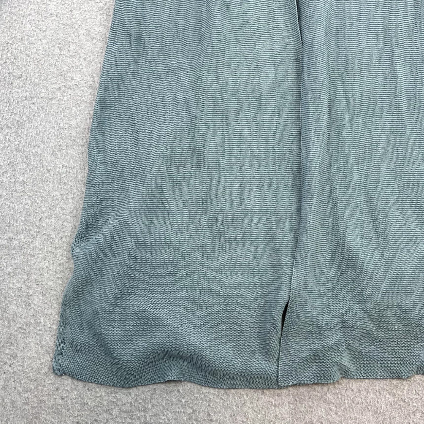 Eileen Fisher Eileen Fisher Cardigan Womens Small Petite Green Duster Open Front Rib Knit Size S / US 4 / IT 40 - 7 Thumbnail