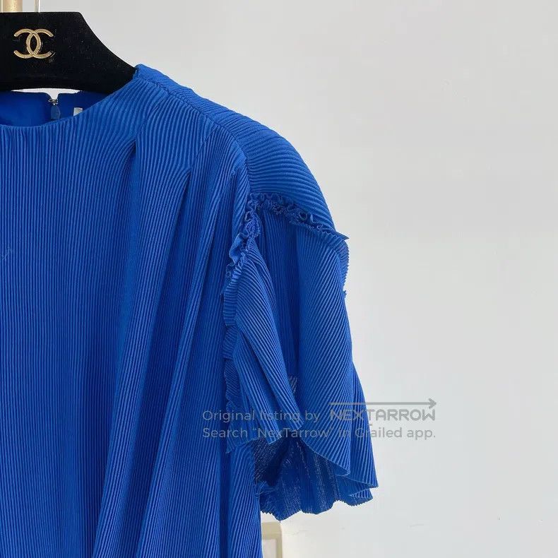 Balenciaga Balenciaga Blue Asymmetrical Top, Size 36 Size M / US 6-8 / IT 42-44 - 3 Thumbnail