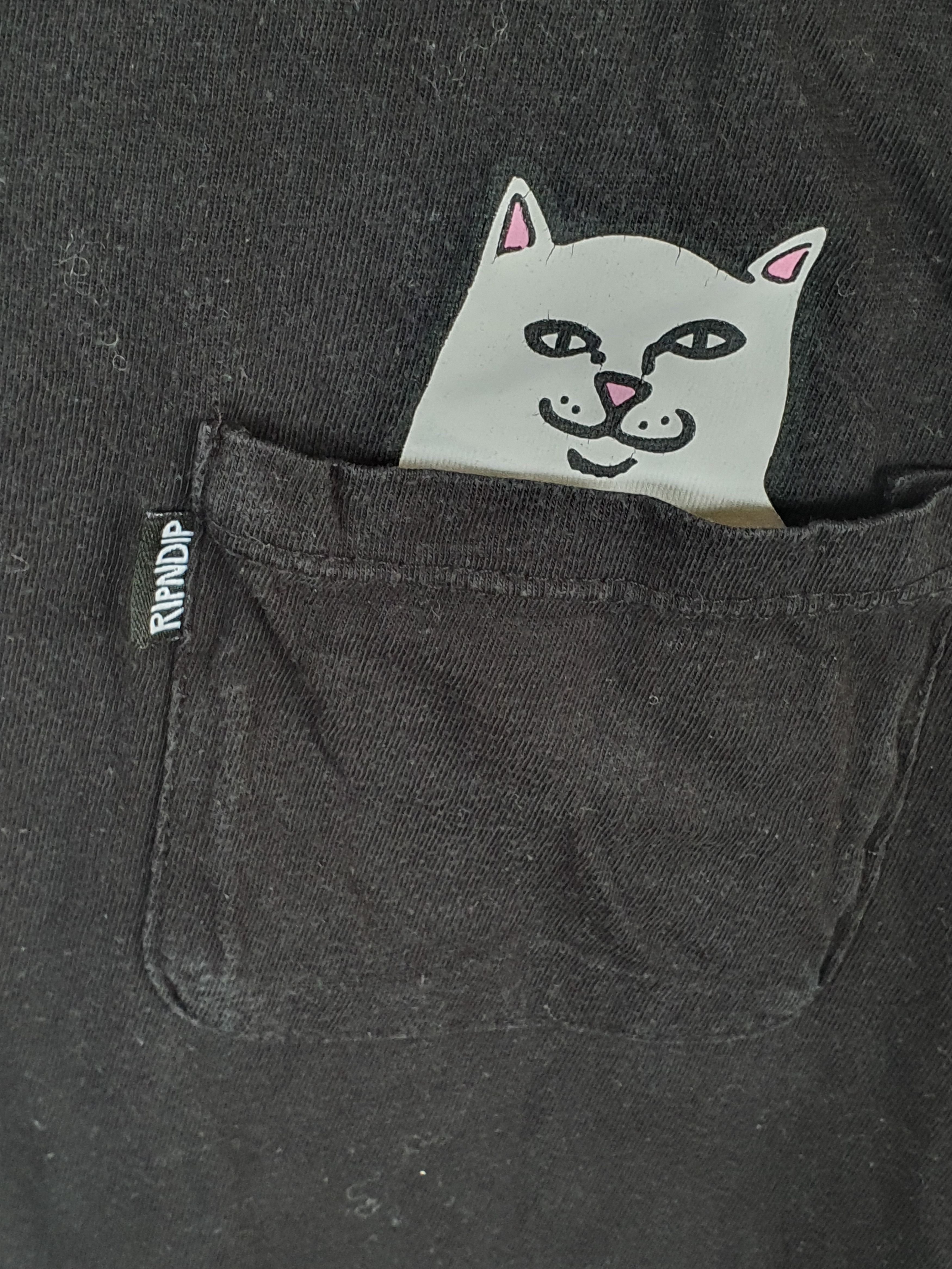 RIPNDIP Rip N Dip pocket tee Cat In Pocket t-shirt sz S Size US S / EU 44-46 / 1 - 9 Thumbnail
