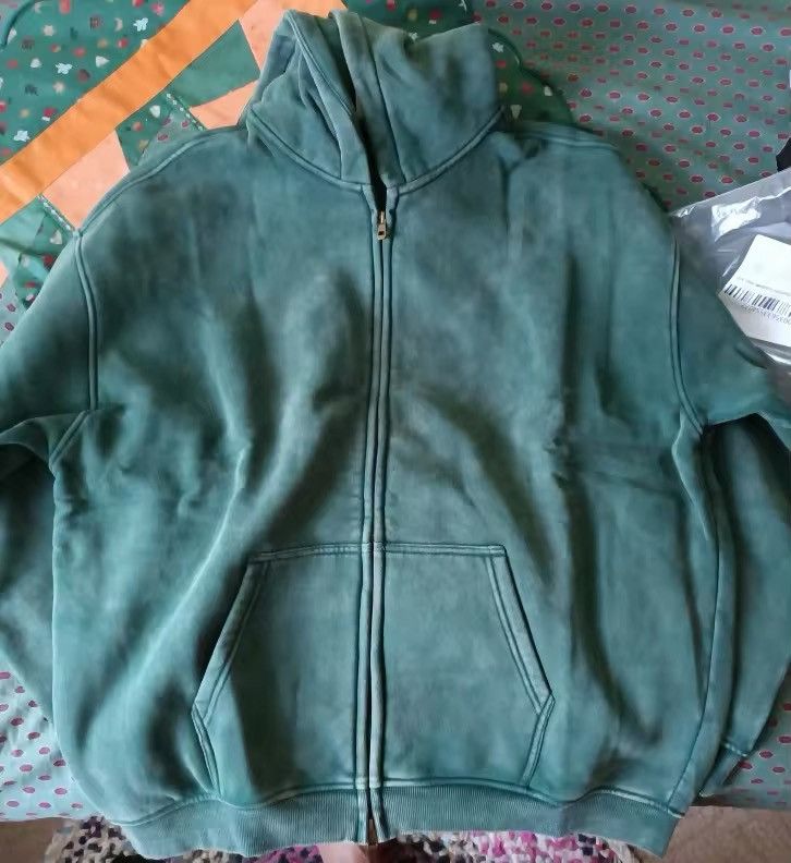 Japanese Brand × Vintage Batik fleece zippered hoodie Size US XL / EU 56 / 4 - 4 Thumbnail