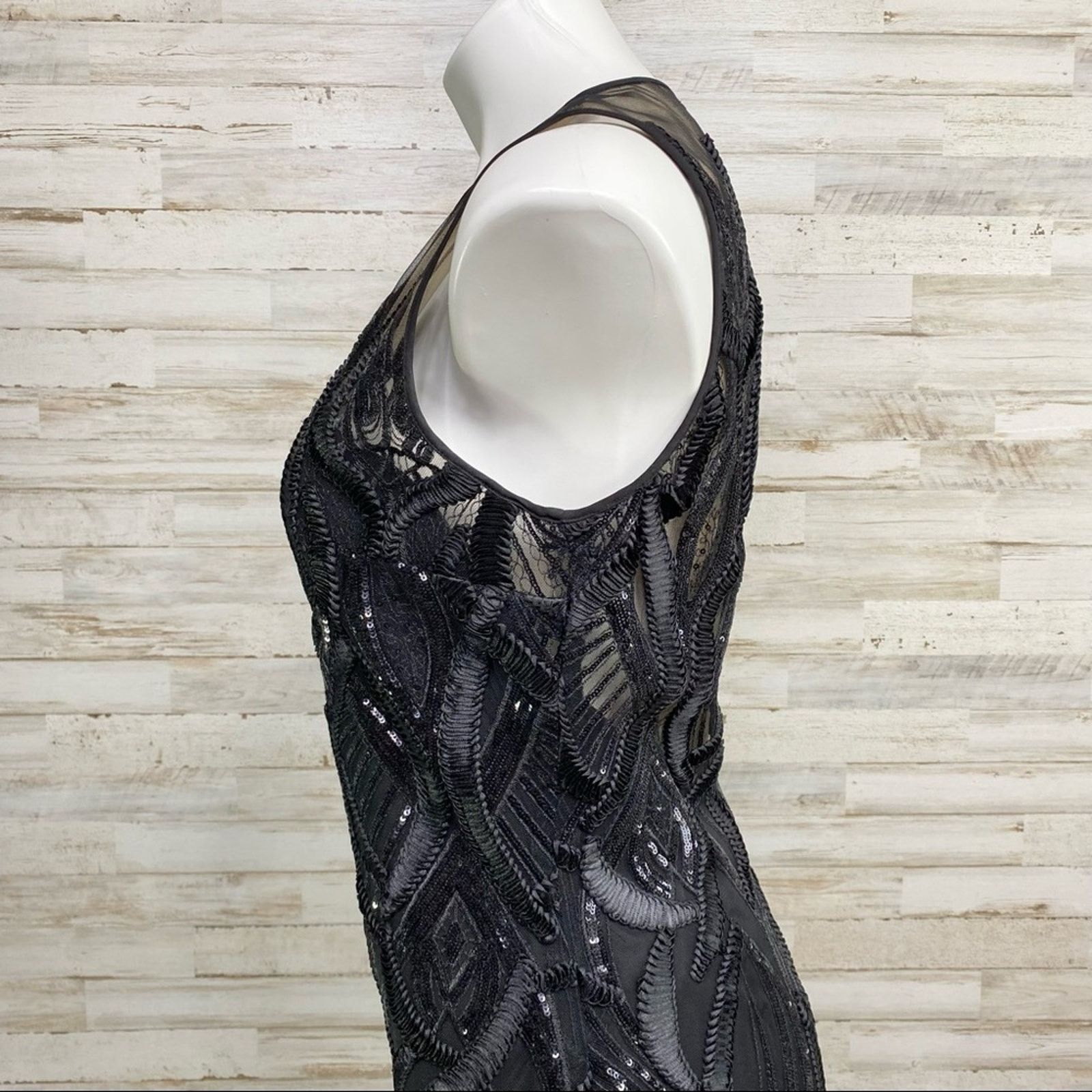 Marchesa Marchesa Notte Runway Collection Sequin Mesh Dress Size 4 Size S / US 4 / IT 40 - 8 Thumbnail