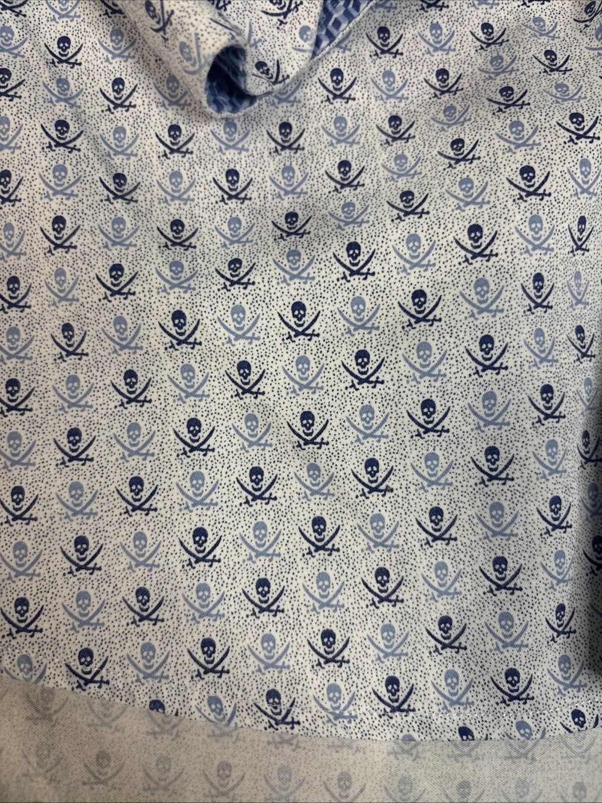 Johnston & Murphy Johnston & Murphy XL Extreme Button Down Skull Print Size US XL / EU 56 / 4 - 4 Thumbnail