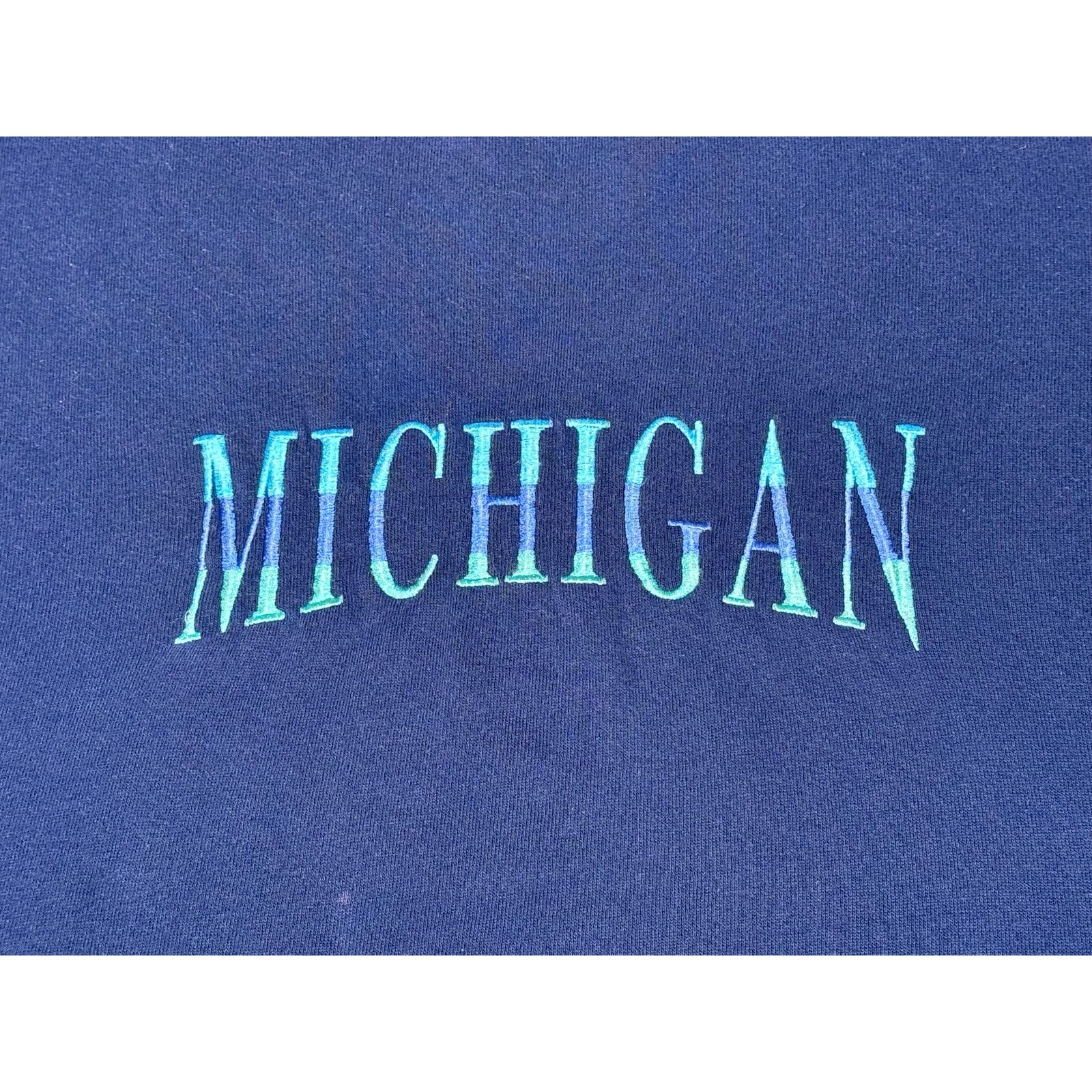 Vintage Vintage Michigan Embroidered Pullover Crewneck Sweatshirt XL Size US XL / EU 56 / 4 - 4 Thumbnail