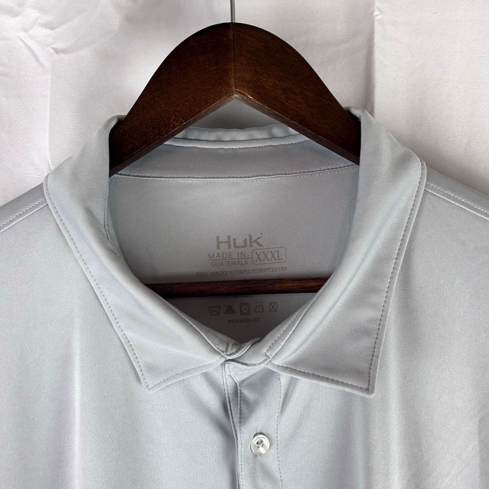 Vintage Huk Performance Fishing Polo Shirt Men's 3XL Gray Performance Stretch Shirt Size US XXL / EU 58 / 5 - 3 Thumbnail
