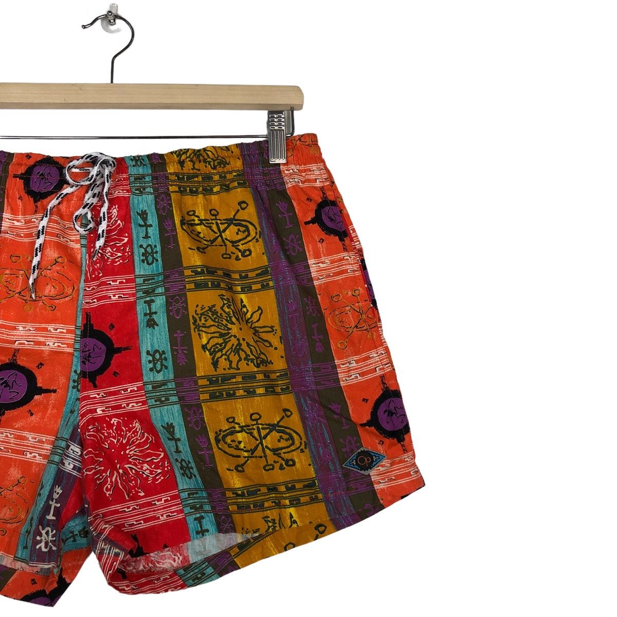 Japanese Brand 🔥VINTAGE SHORT PANTS OP RARE MIX COLOUR DESIGN Size US 30 / EU 46 - 5 Thumbnail