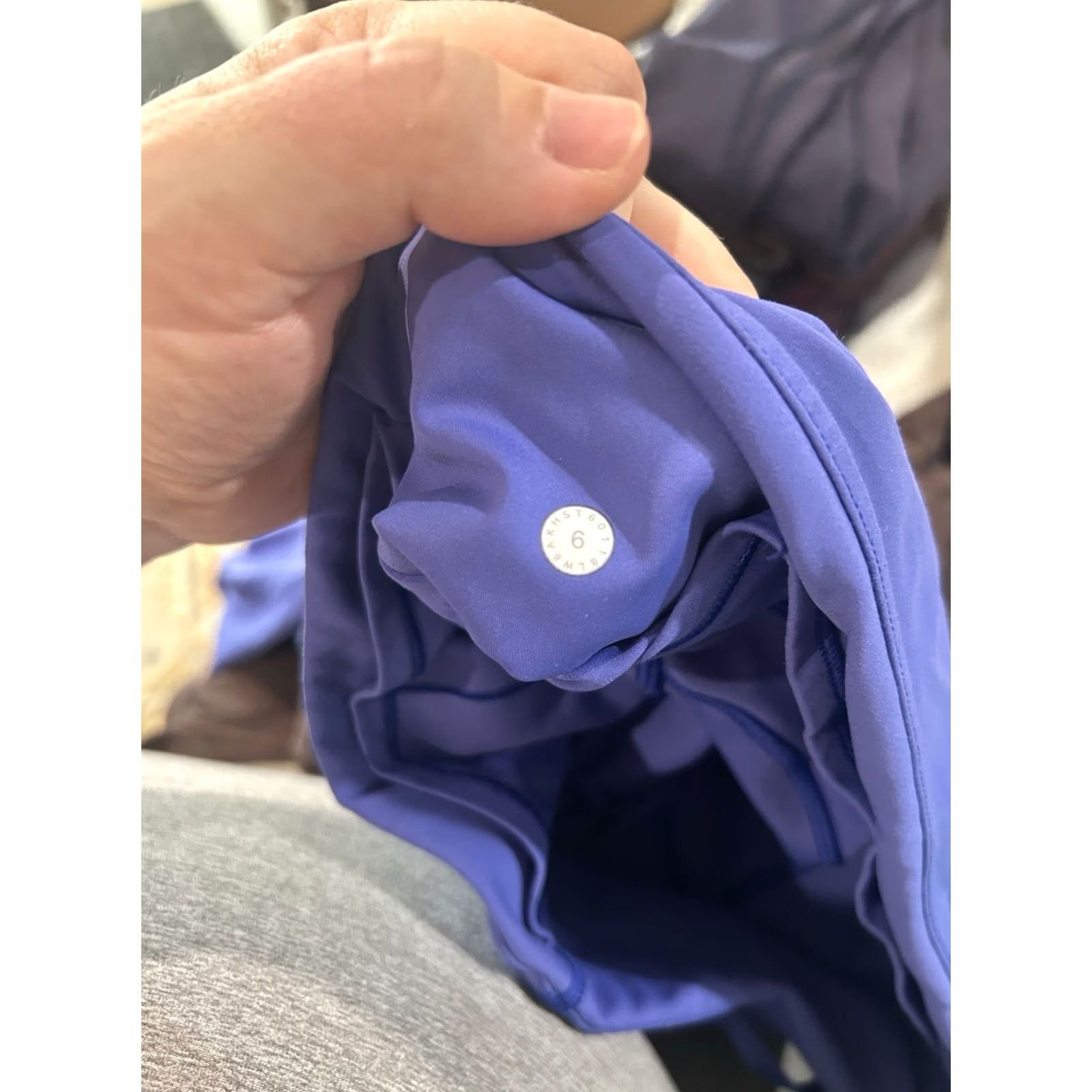 Lululemon Lululemon Fast & Free Leggings Cropped 19" Nulux Blue Size 6 Women's Athletic Skinny Size 28" / US 6 / IT 42 - 2 Thumbnail