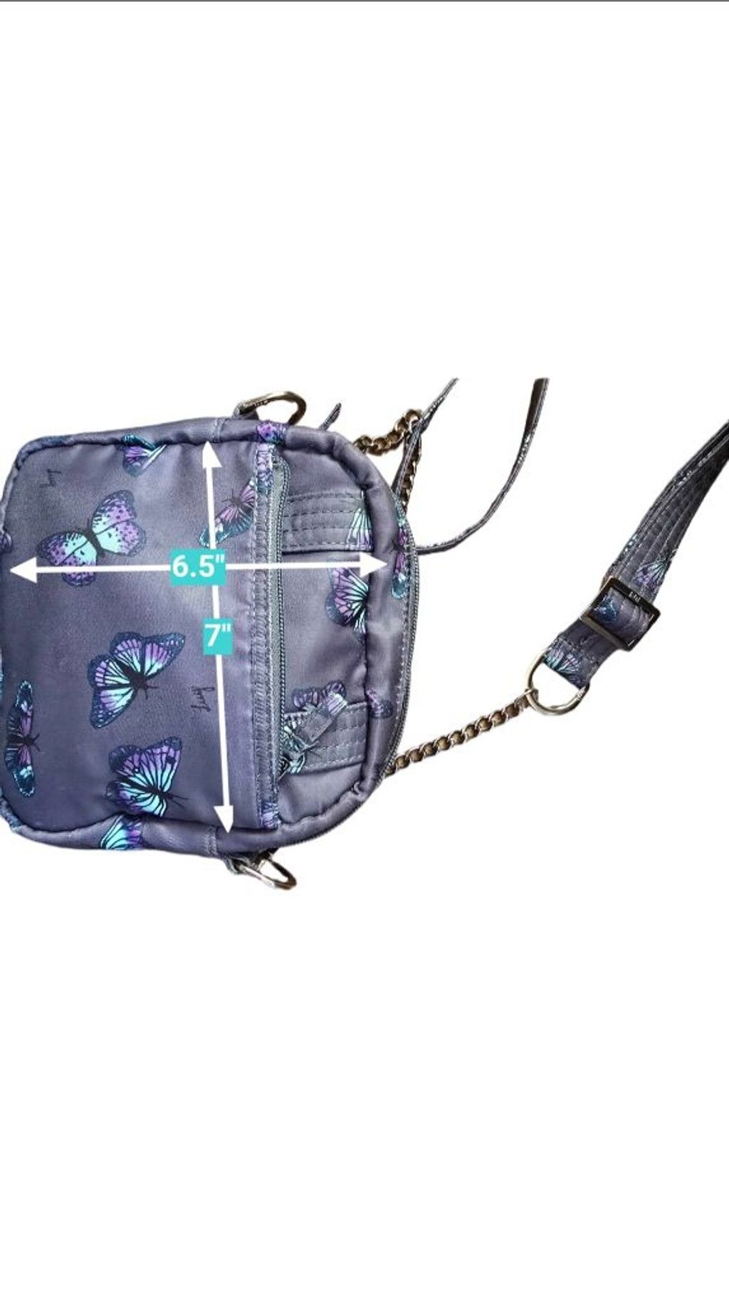 Lugz Women's Lug Swing Butterfly Print Crossbody Bag One Size Gre Size ONE SIZE - 4 Thumbnail